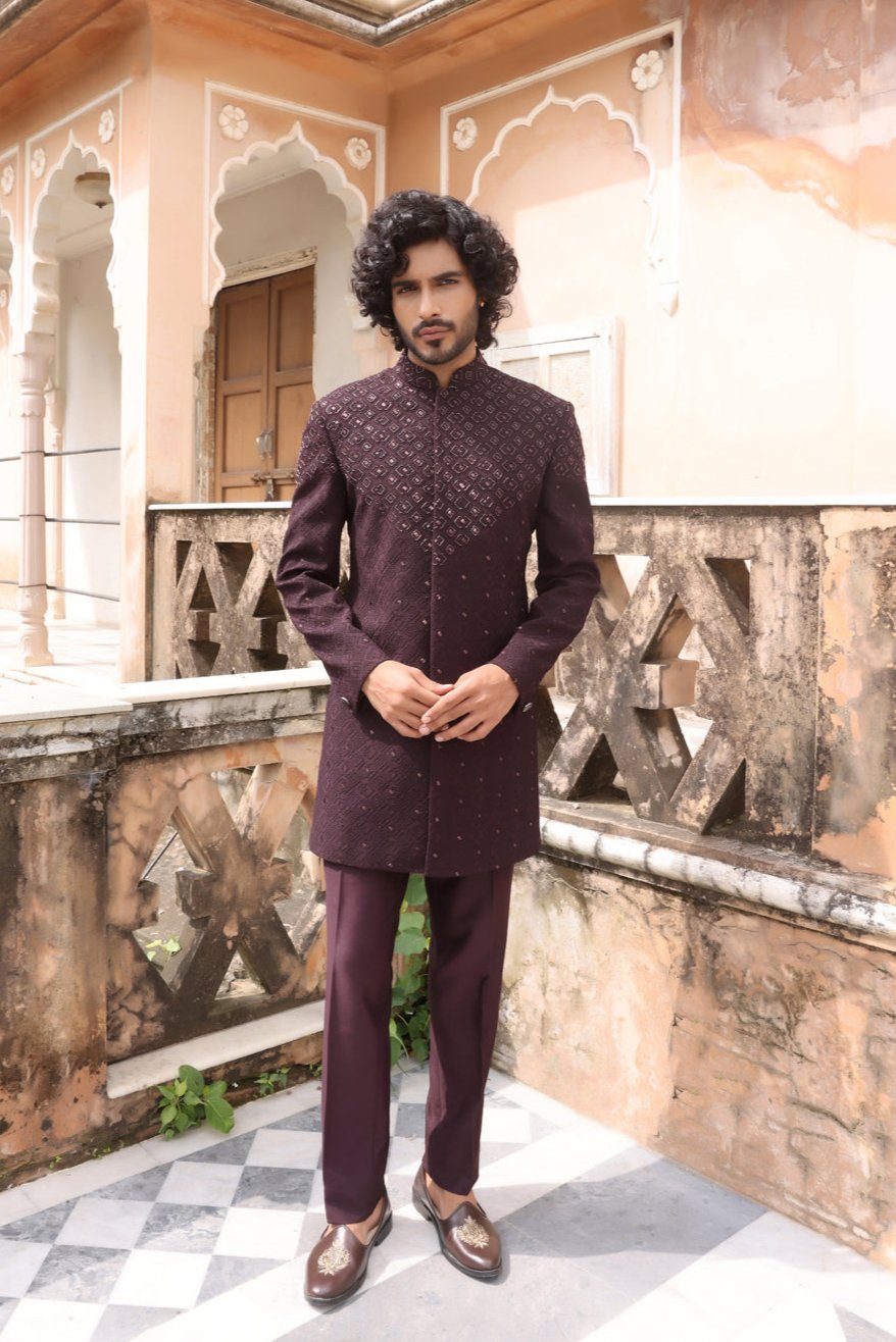 Deep Wine Indo Western