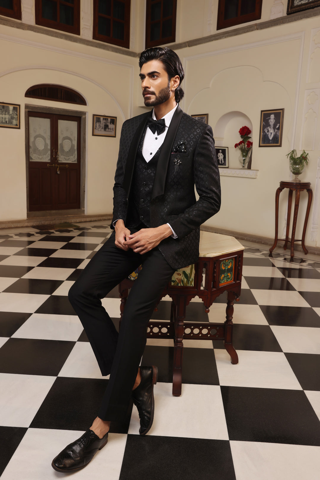 Sable Black Tuxedo Suit