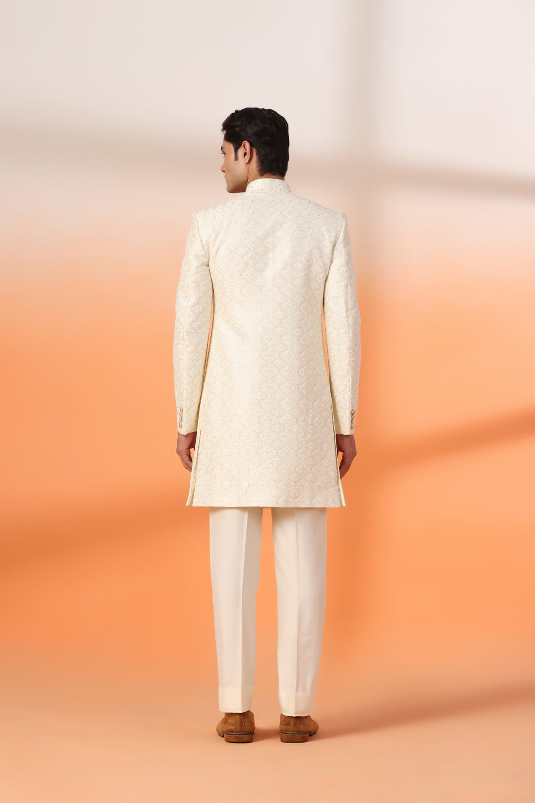 Light Gold Indo Western