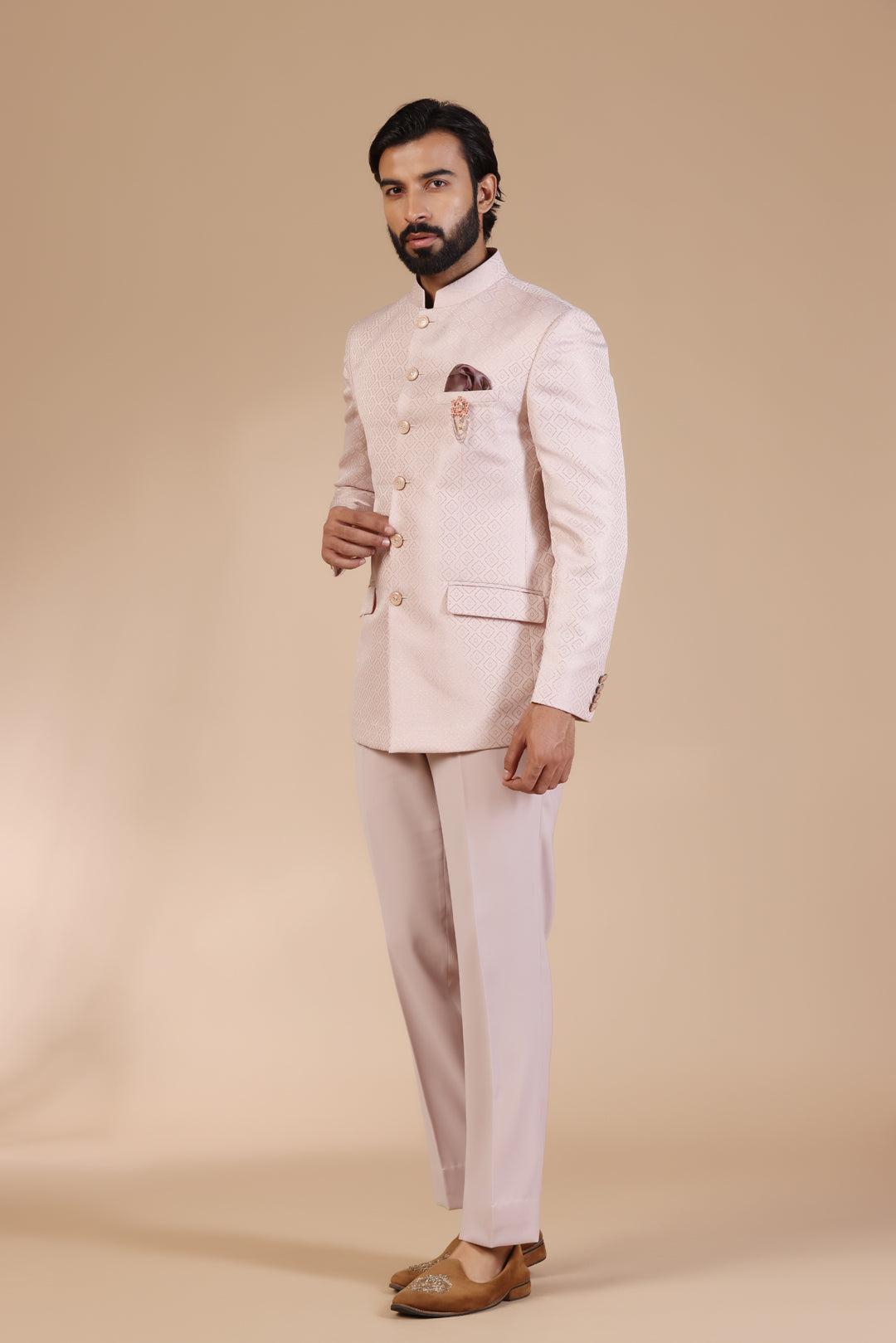 Soft Pastel Pink Jodhpuri