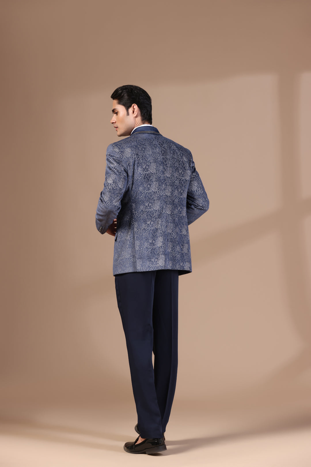 Sky Blue Velvet Tuxedo