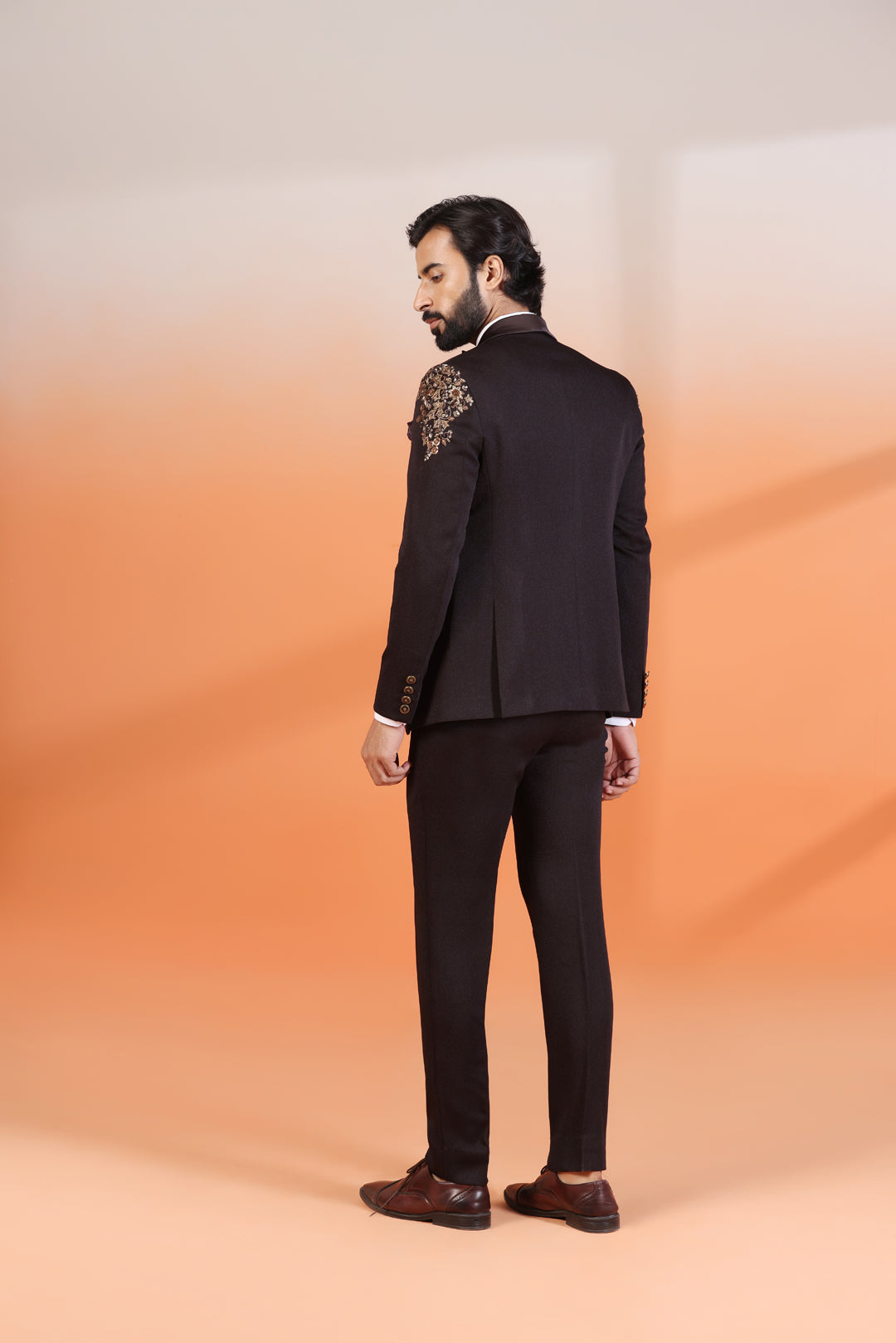 Copper Brown Tuxedo Suit