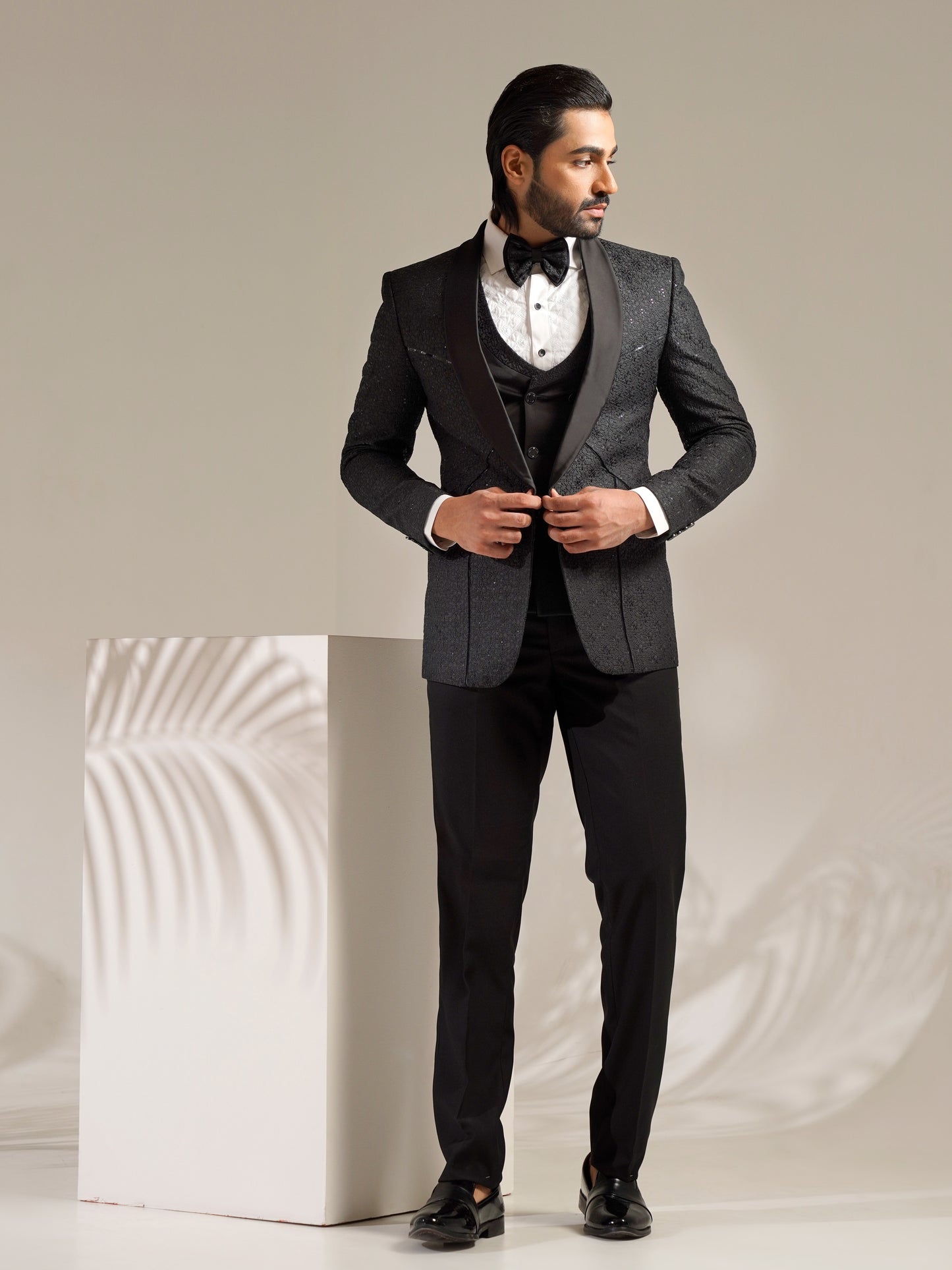 Geometric Black Tuxedo