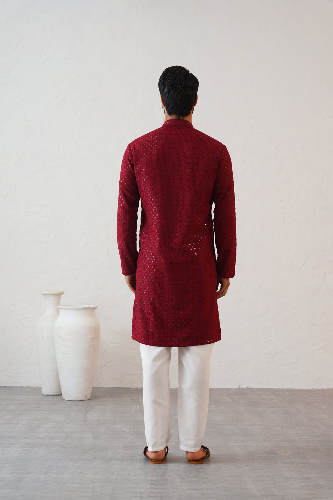 Crimson Red Kurta Set