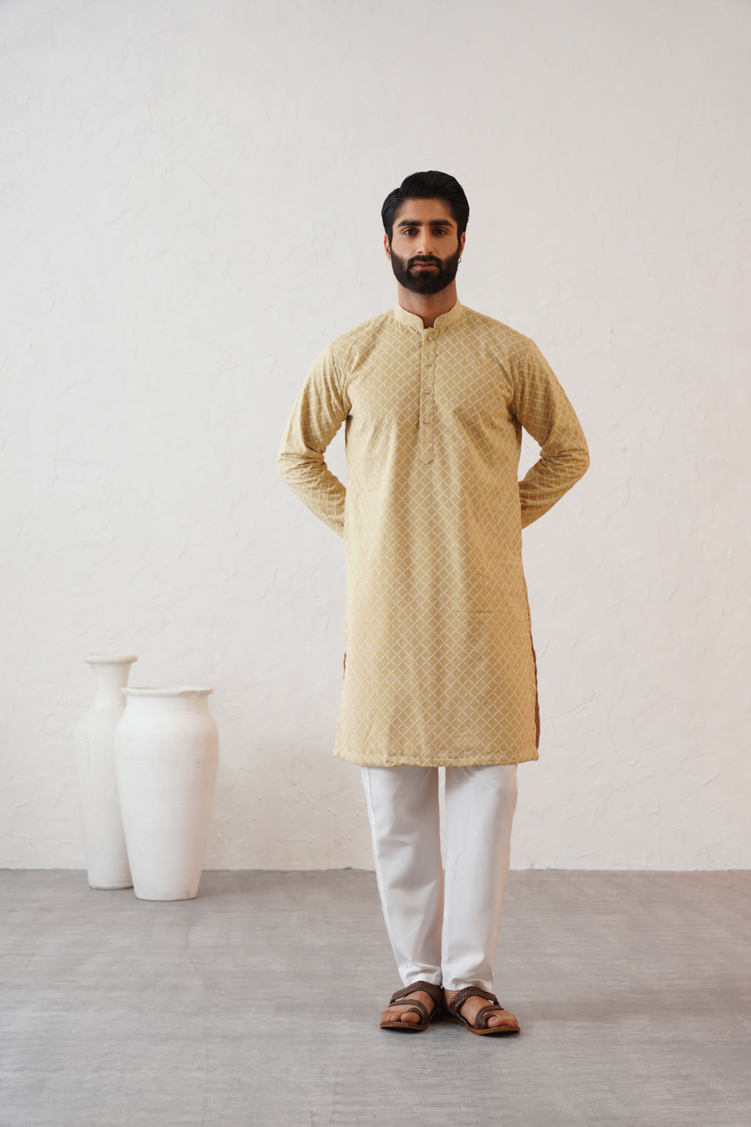 Pastel Yellow Kurta Set