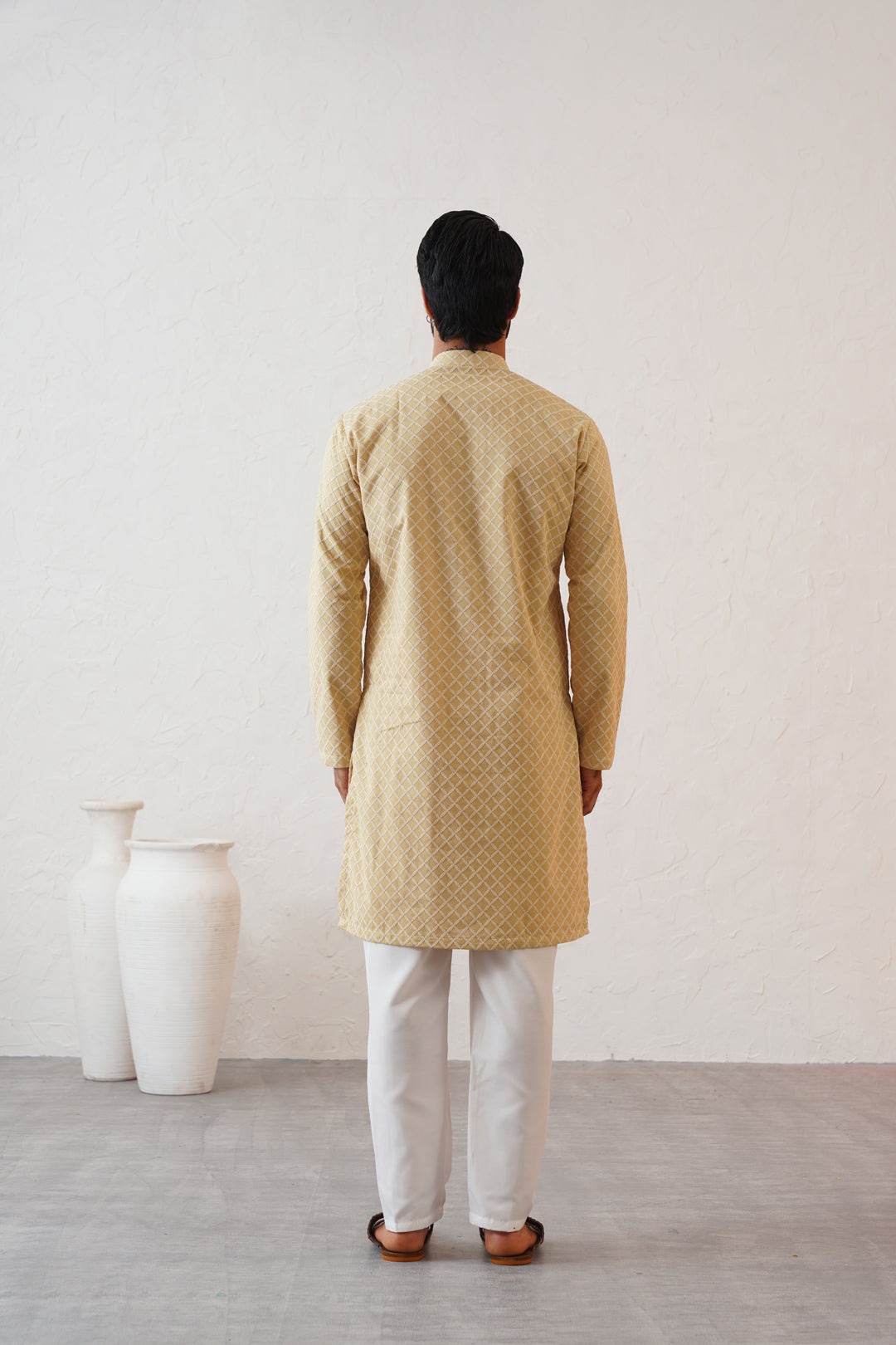 Pastel Yellow Kurta Set