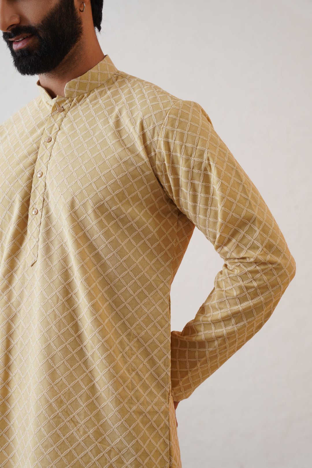 Pastel Yellow Kurta Set