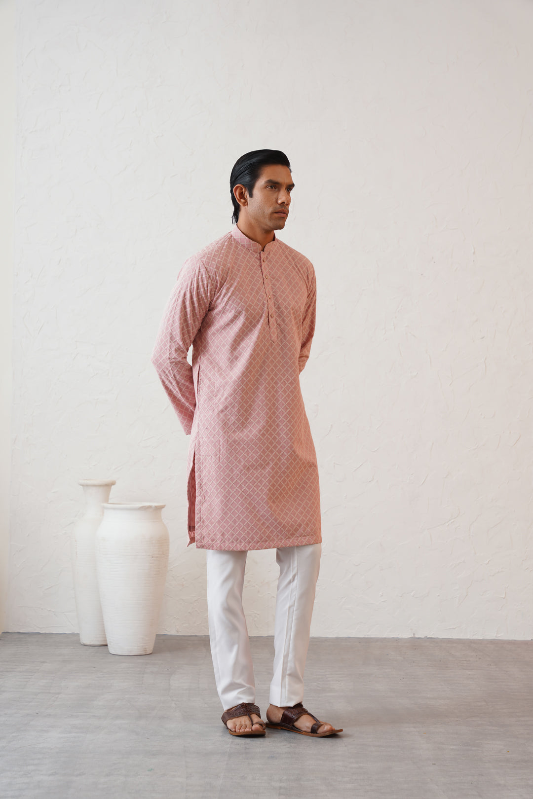 Pastel Pink Kurta Set
