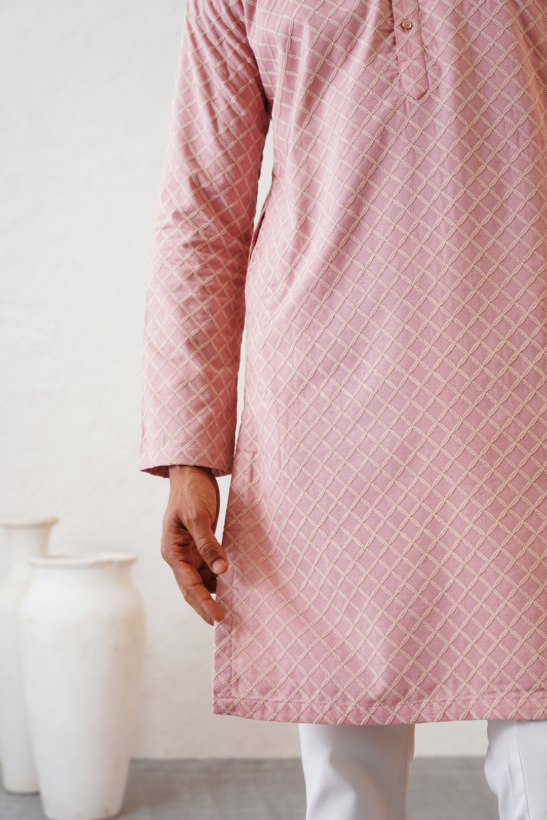 Pastel Pink Kurta Set