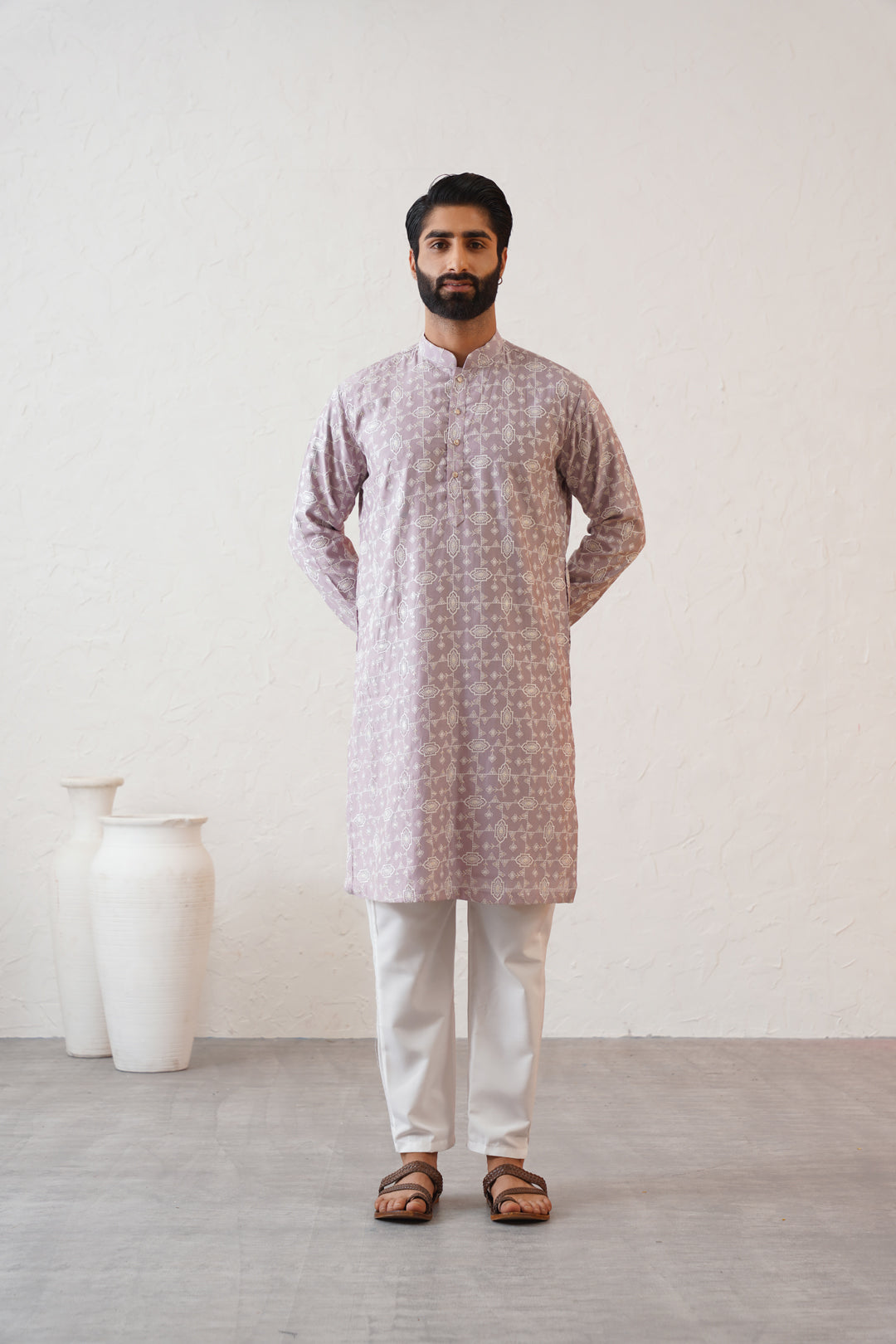 Opera Mauve Kurta Set