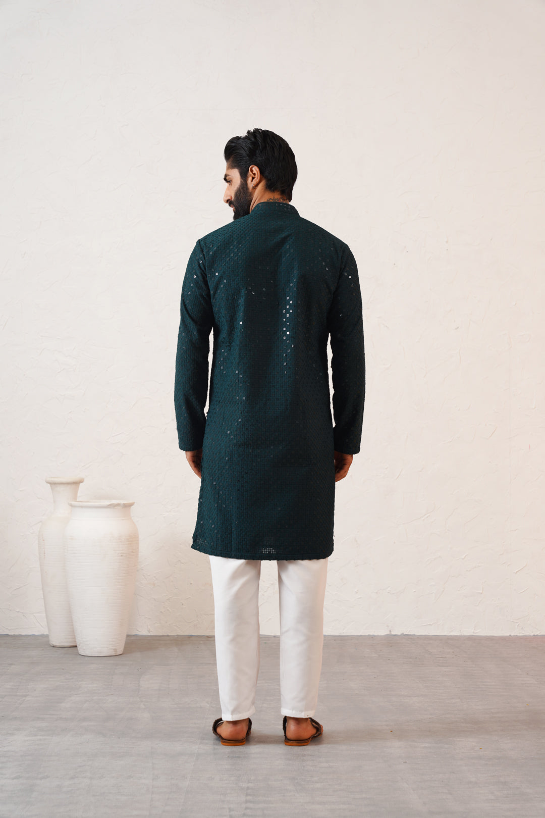 Dark Teal Kurta Set