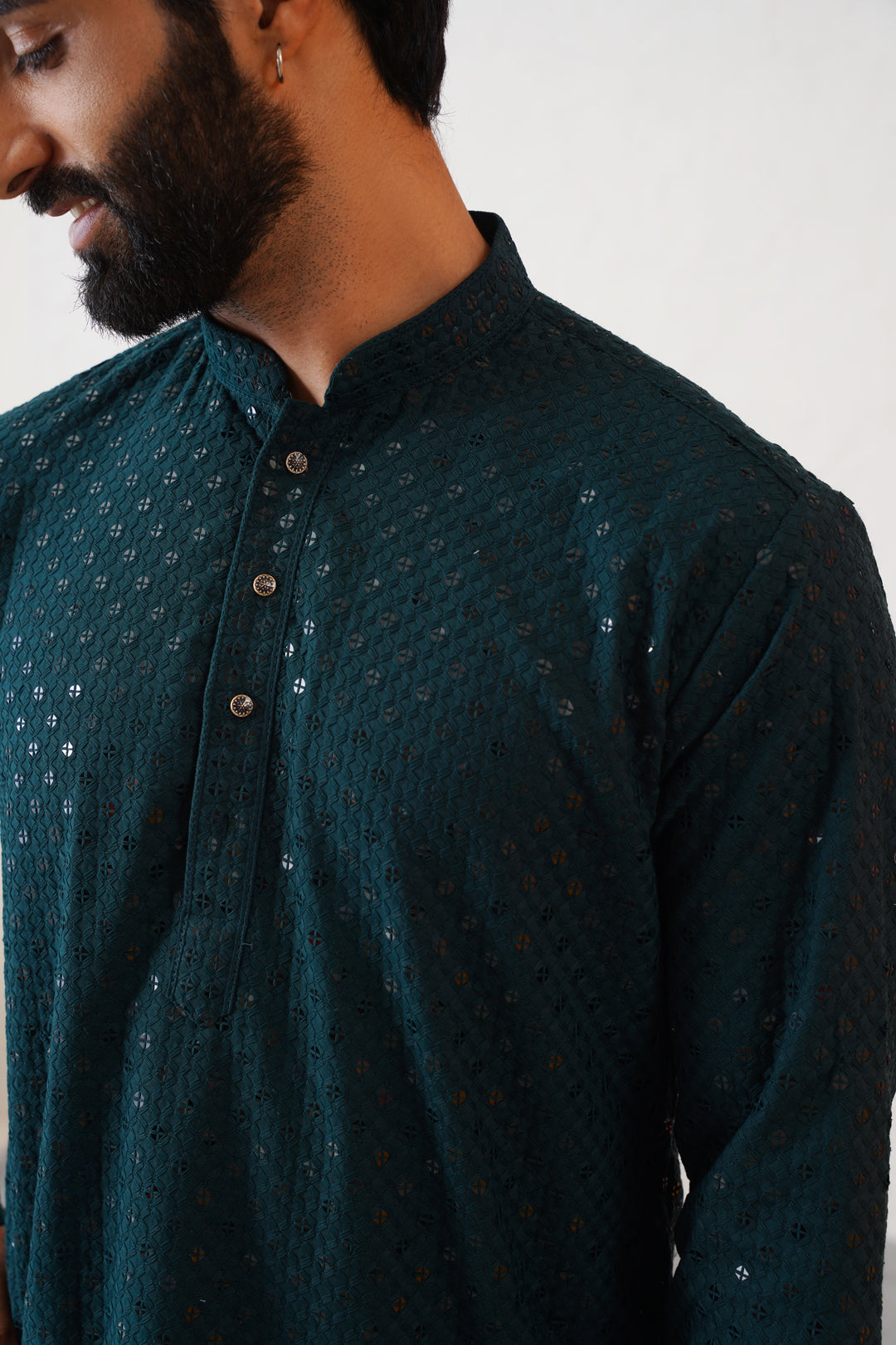 Dark Teal Kurta Set