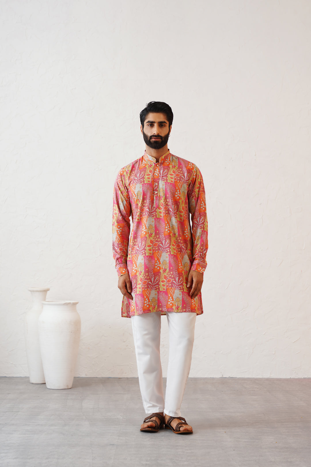 Tangerine Summer Kurta Set