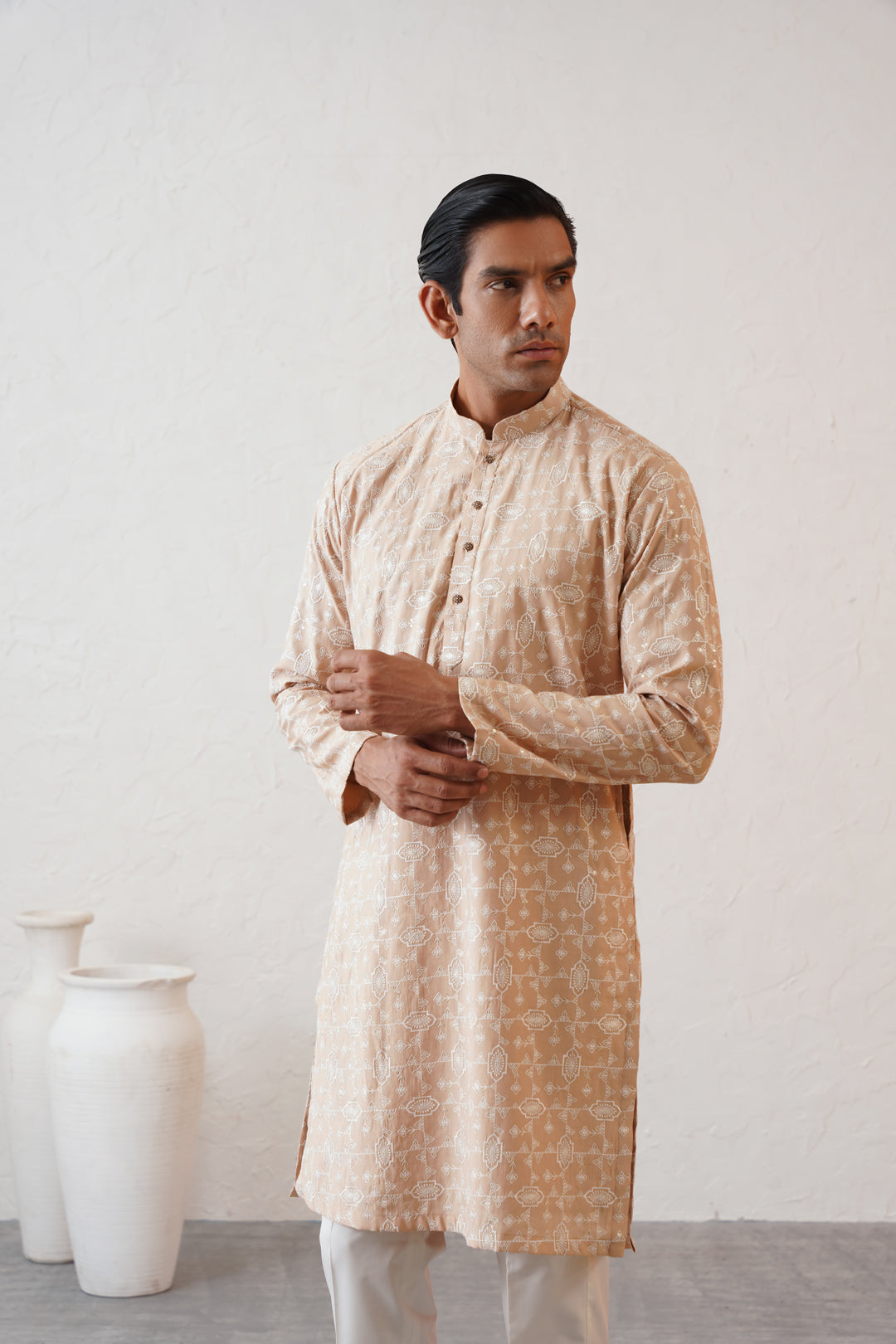 Tuscan Beige Kurta Set