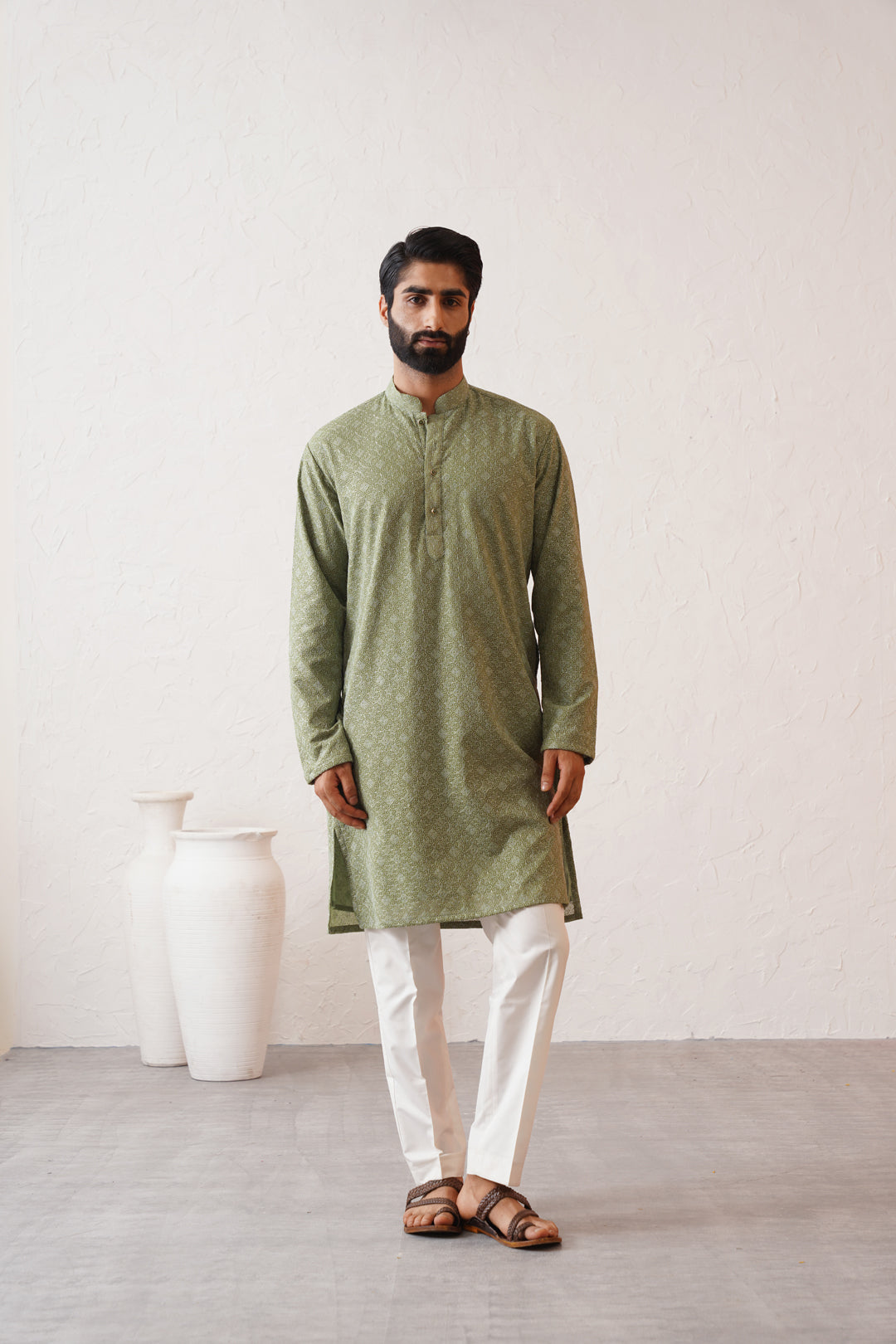 Benarasi Fern Kurta Set