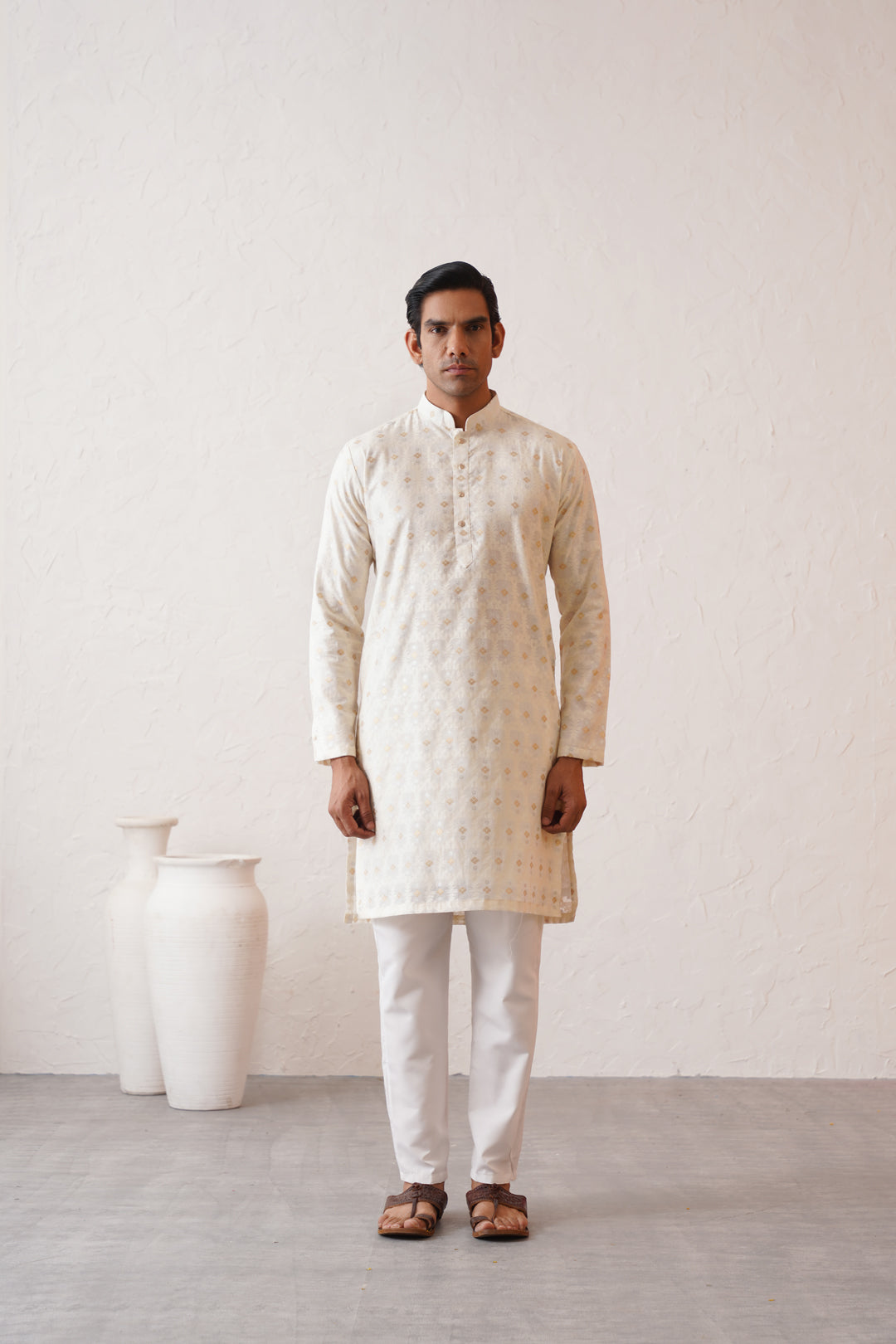 Benarasi Ivory Kurta Set