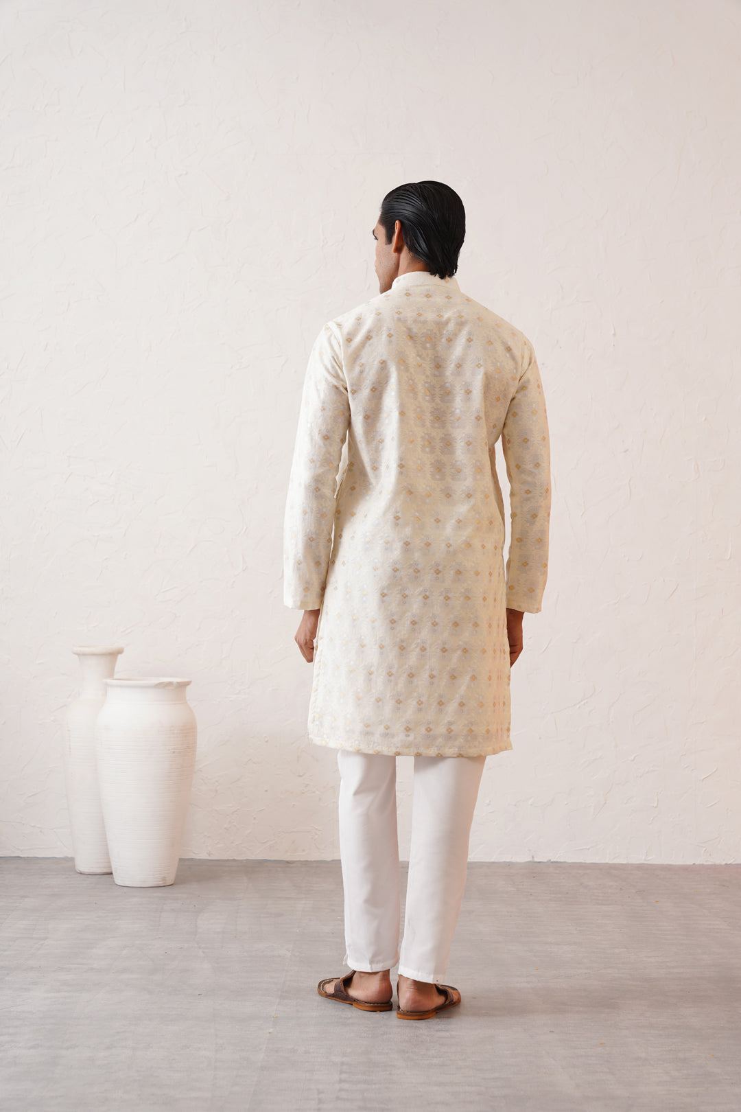 Benarasi Ivory Kurta Set