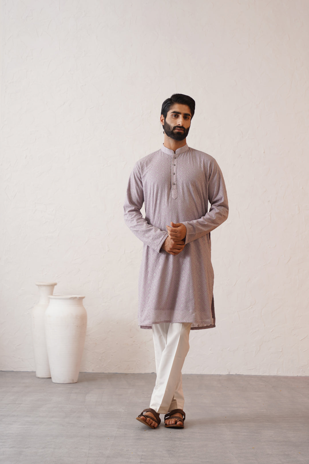 Pale Lavender Kurta Set