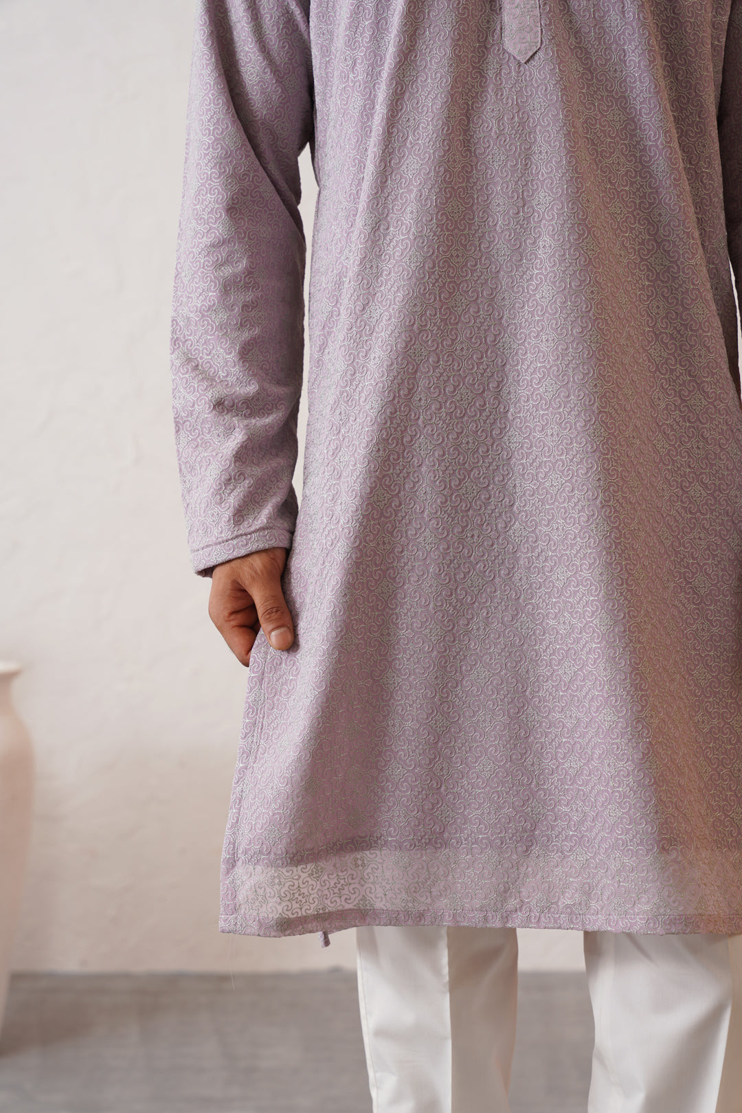 Pale Lavender Kurta Set