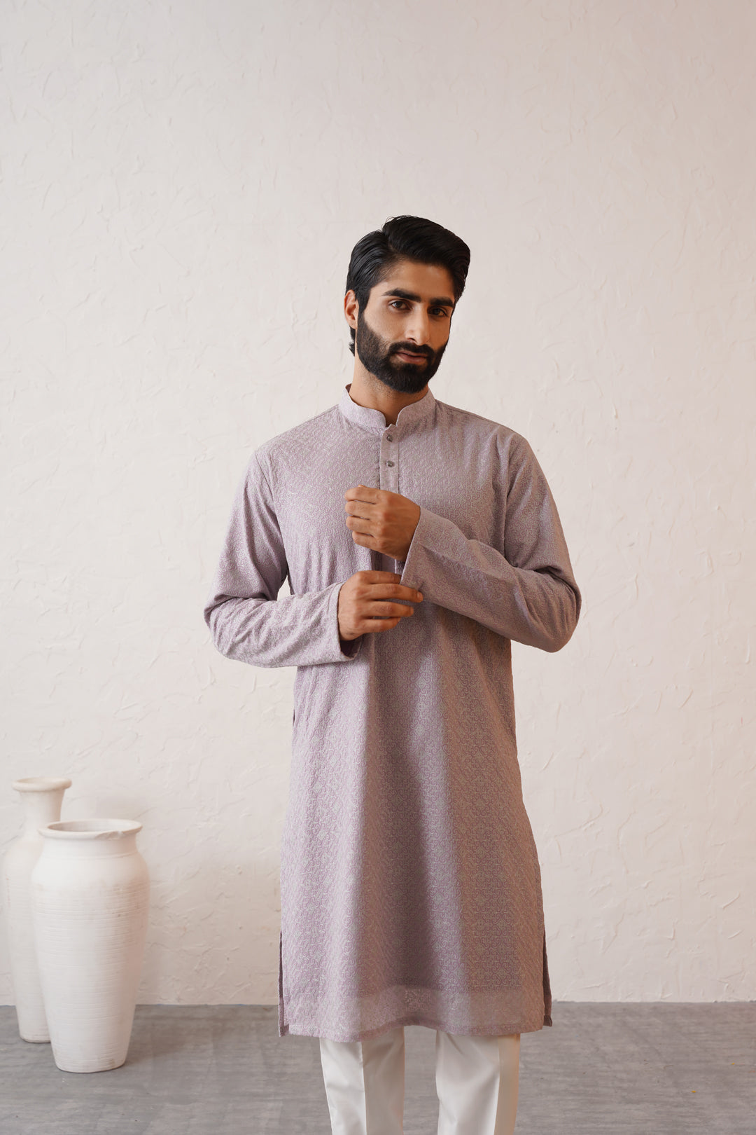 Pale Lavender Kurta Set