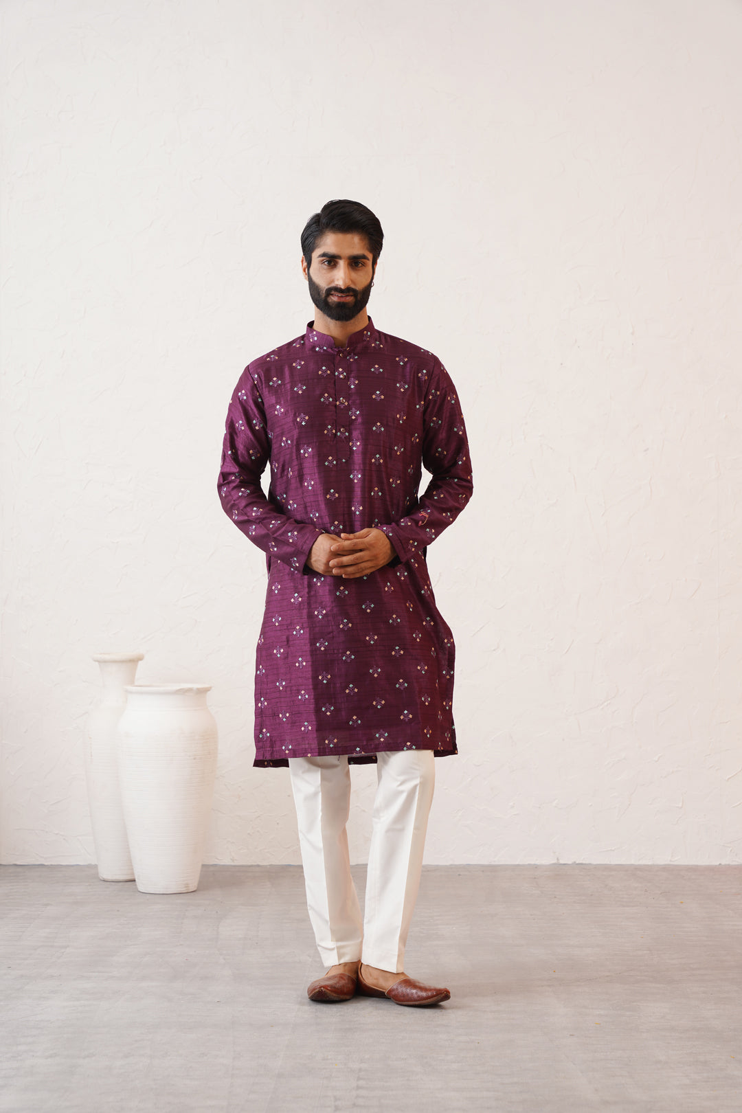Shiraz Silk Kurta Set