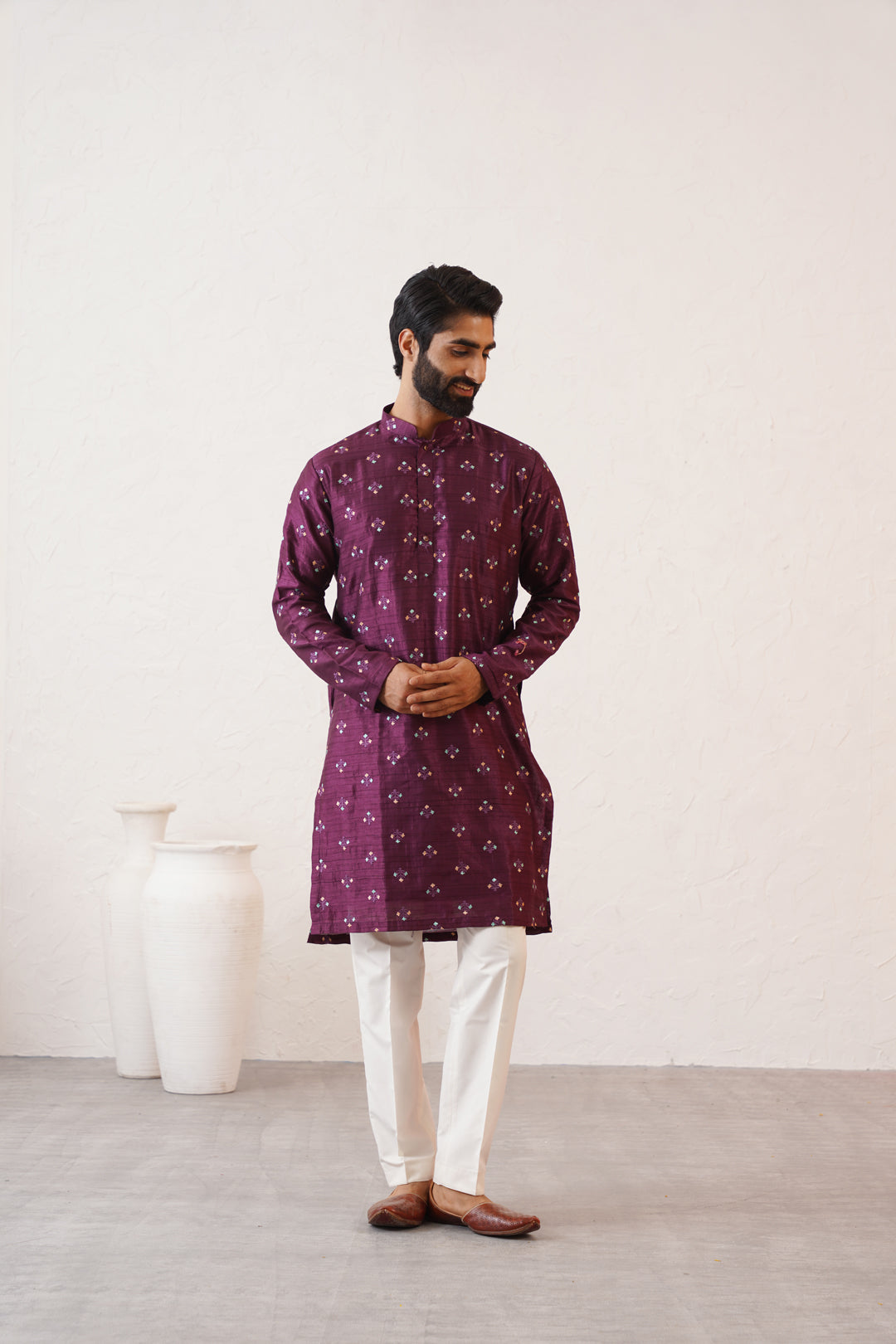 Shiraz Silk Kurta Set