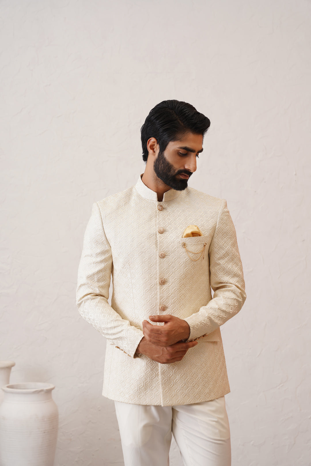 Royal Ivory Jodhpuri Set