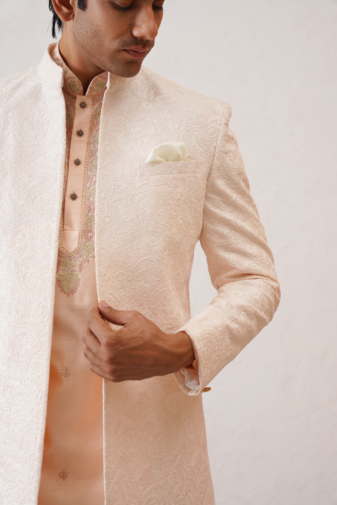 Salmon Peach Indo Western