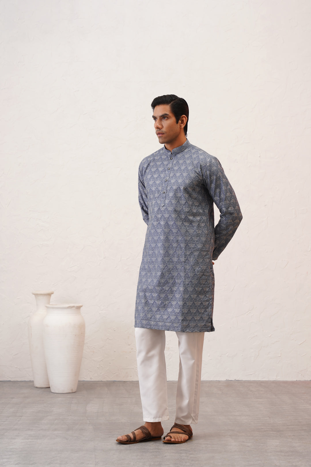 Pebble Blue Kurta Set