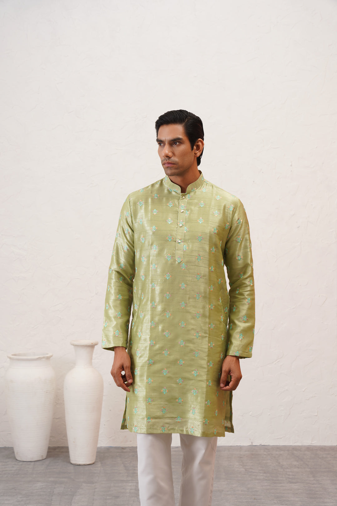 Lime Green Kurta Set