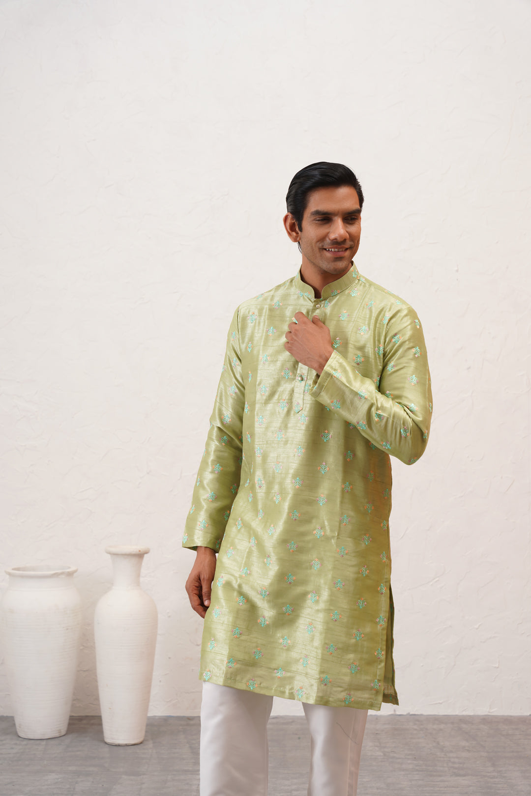 Lime Green Kurta Set