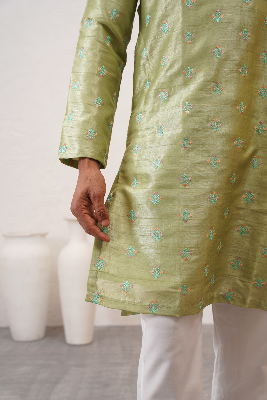 Lime Green Kurta Set