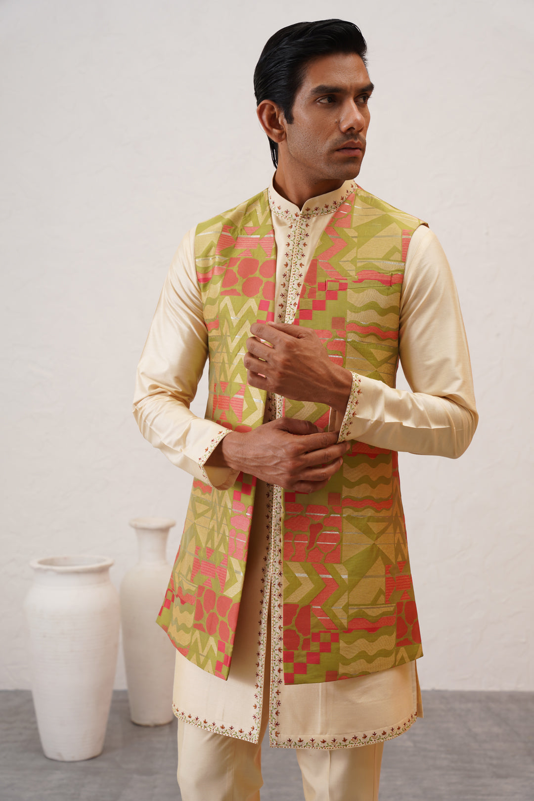 Geometric Silks Bundi Set