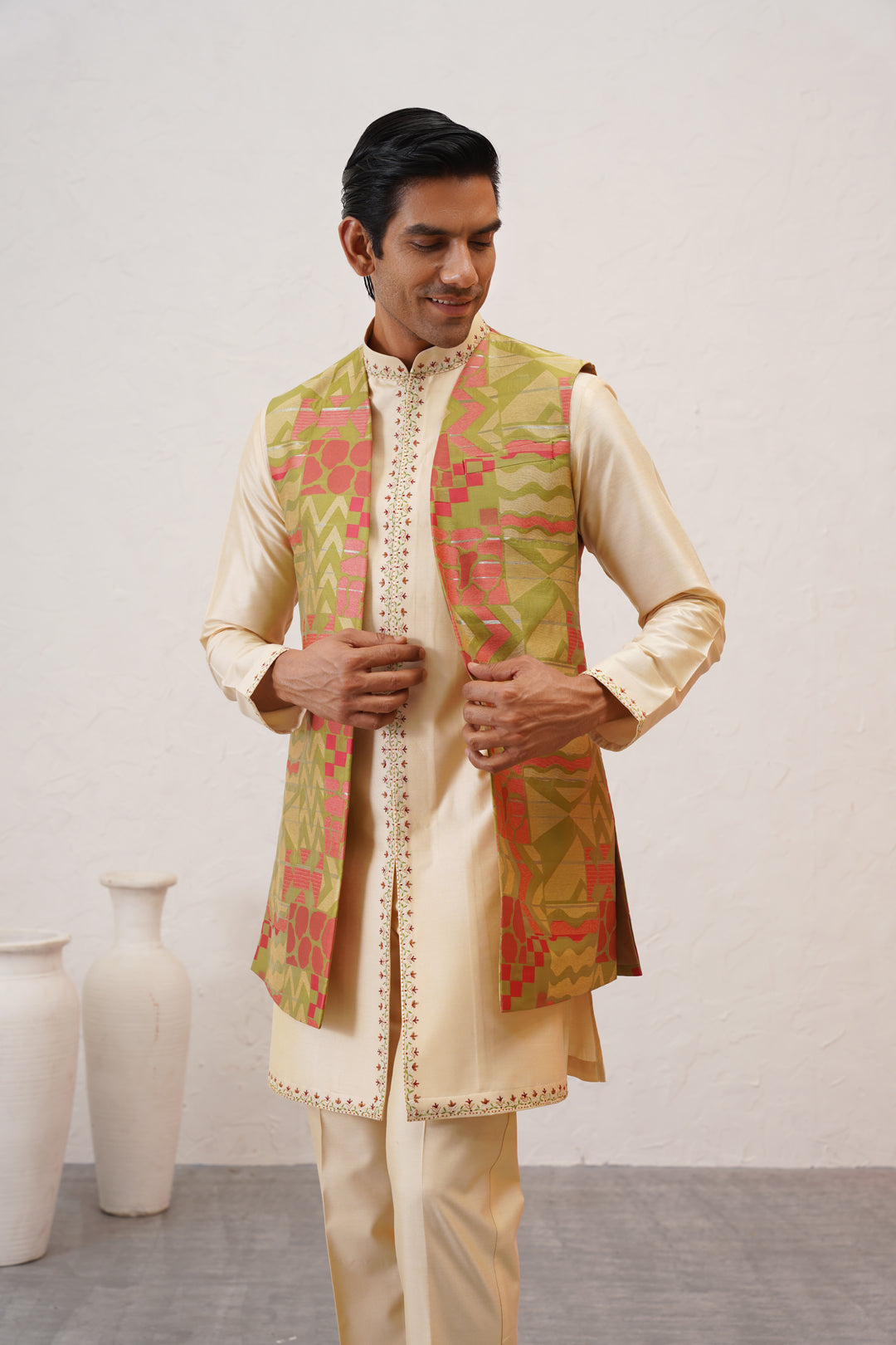 Geometric Silks Bundi Set