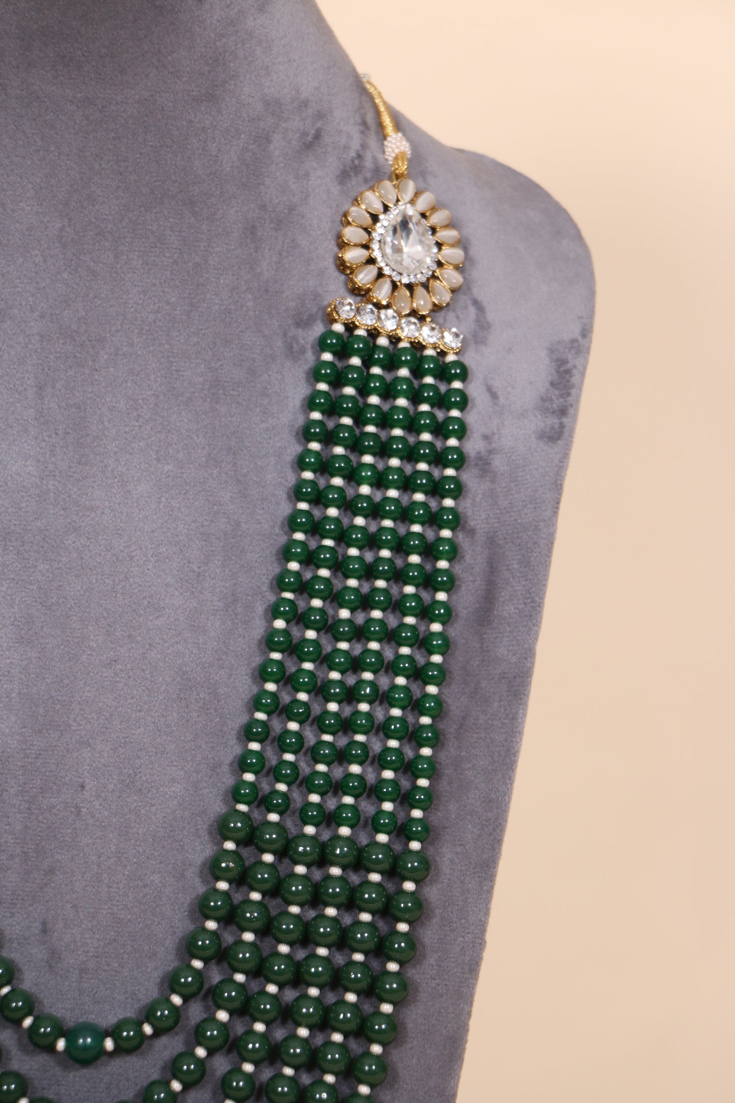 Jade Green Pearl Mala