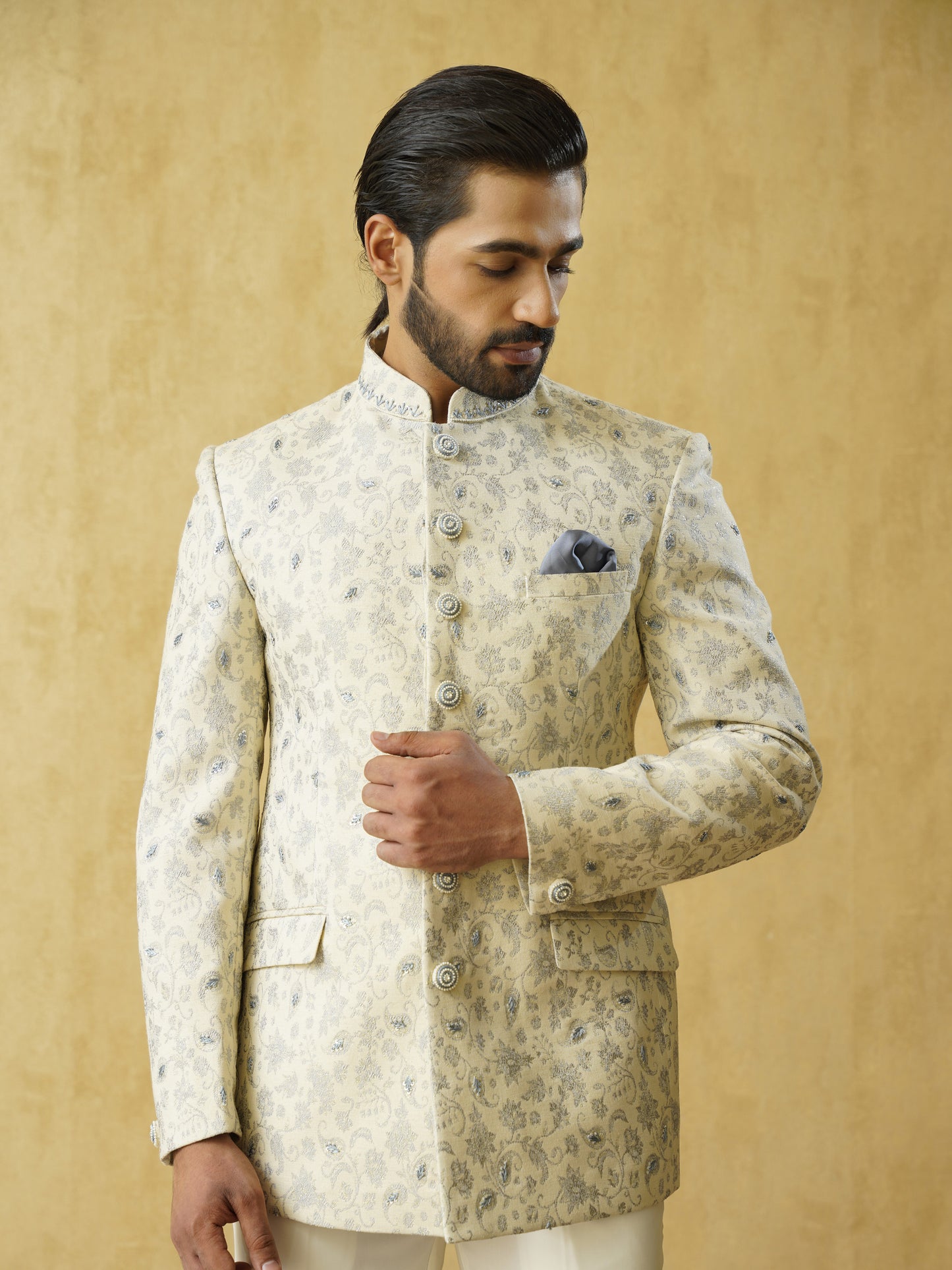 Ivory Turquoise Jodhpuri
