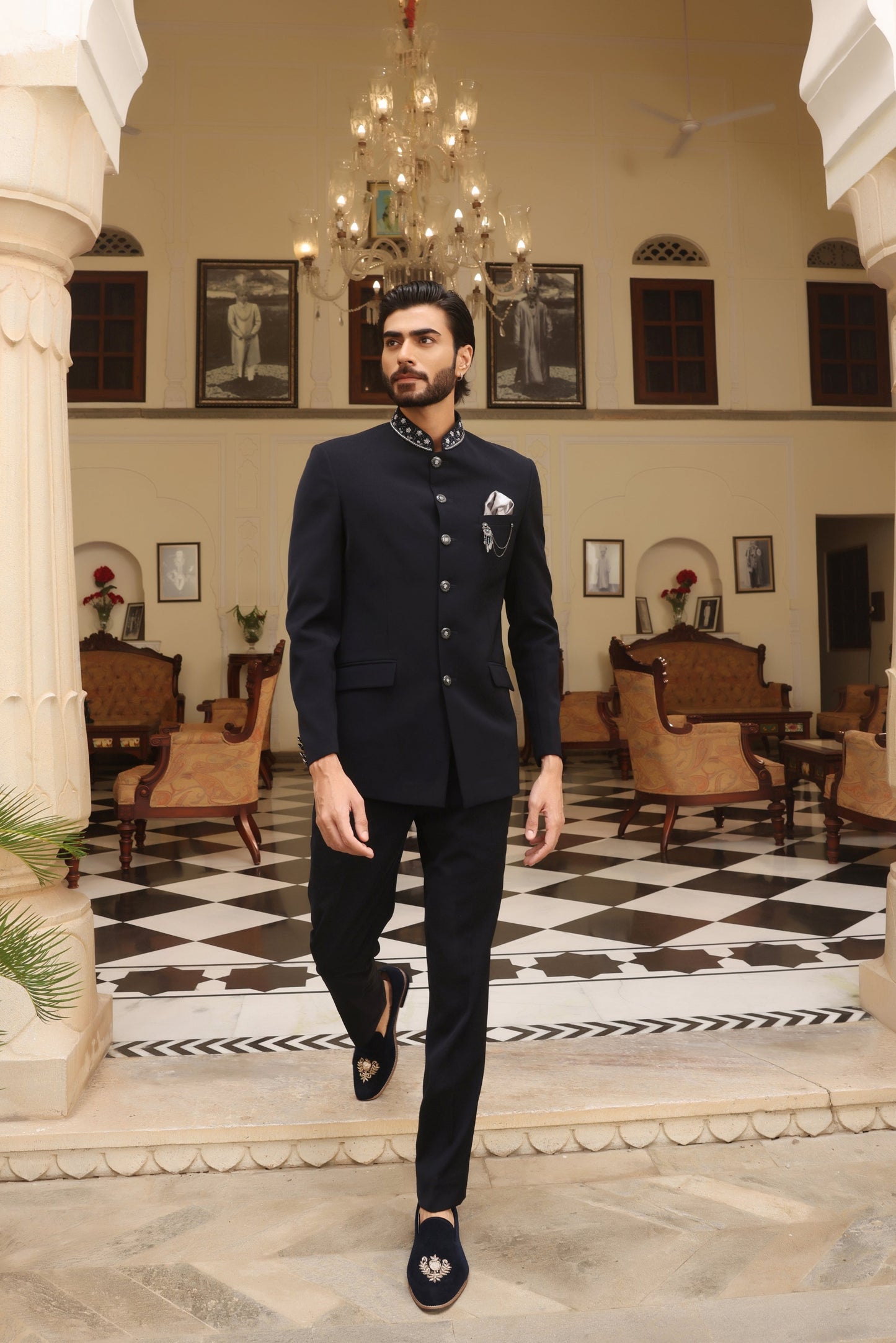Regal Navy Blue Jodhpuri