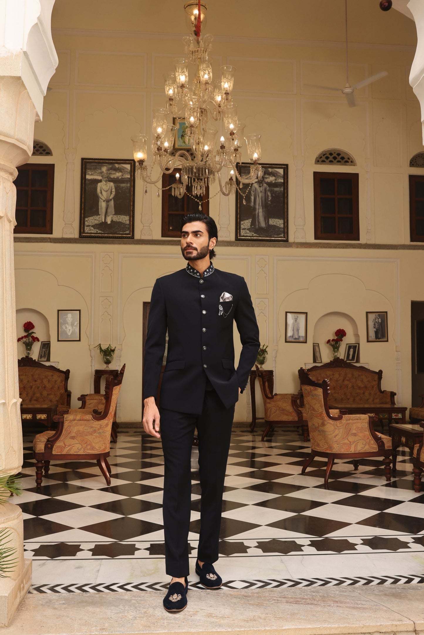 Regal Navy Blue Jodhpuri