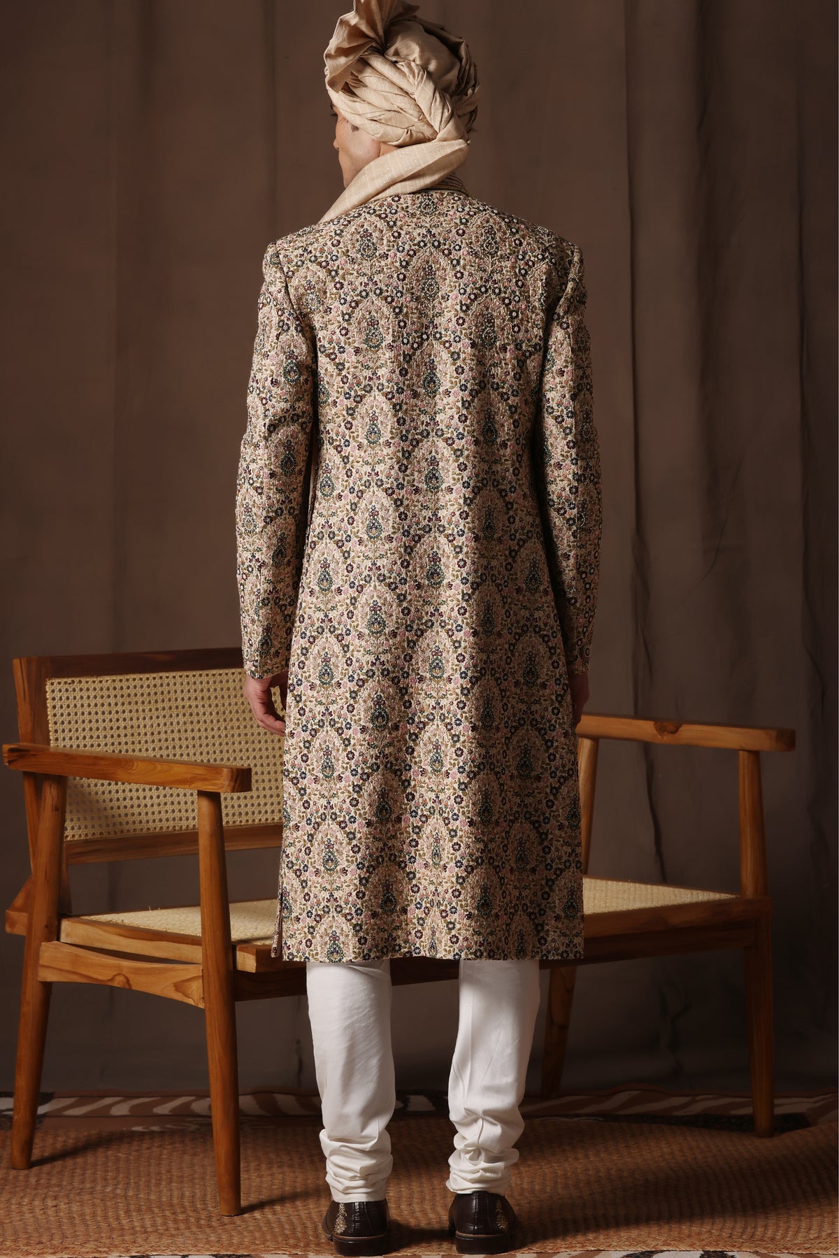 Emerald Regal Silk Sherwani