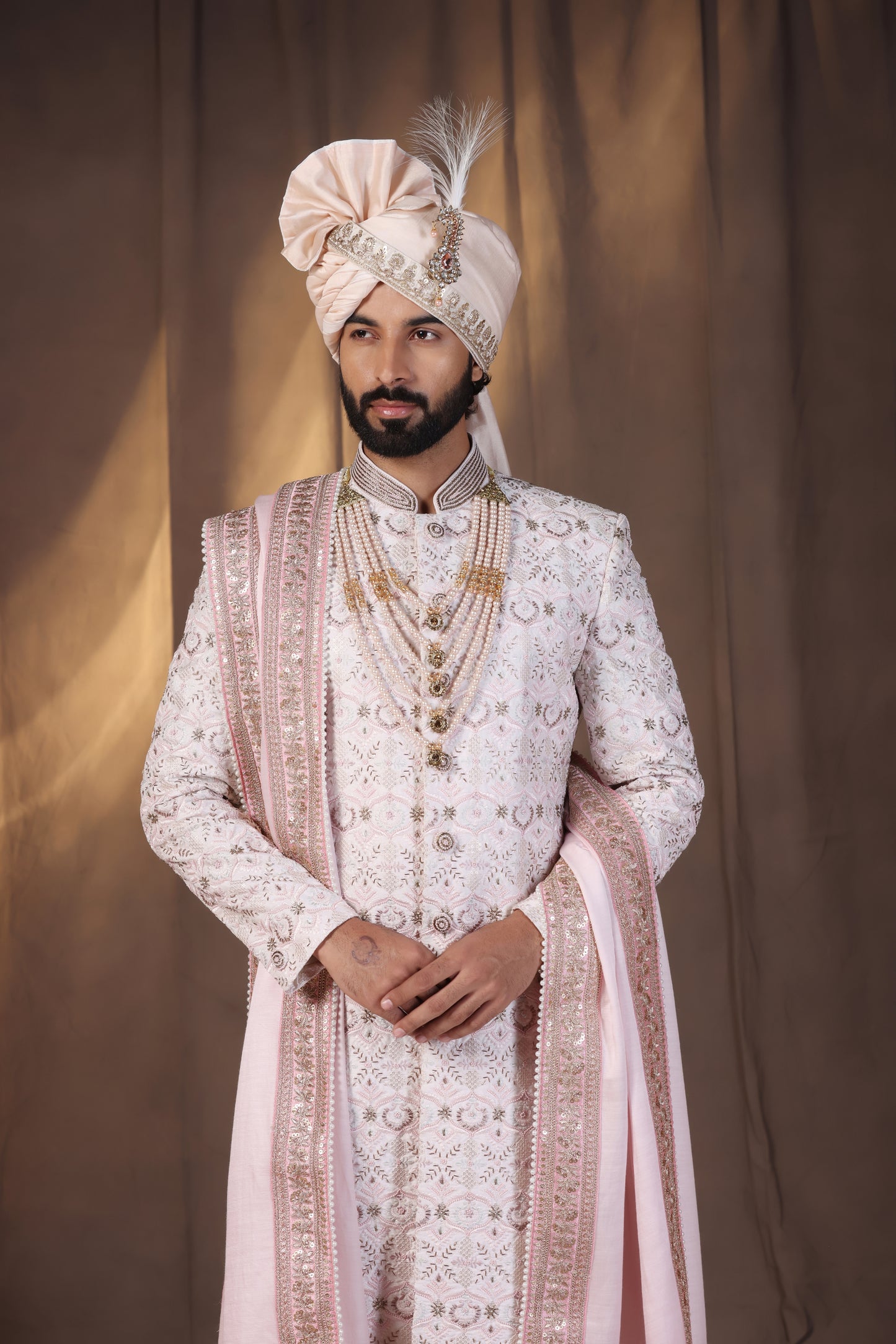 Opaline Pink Sherwani