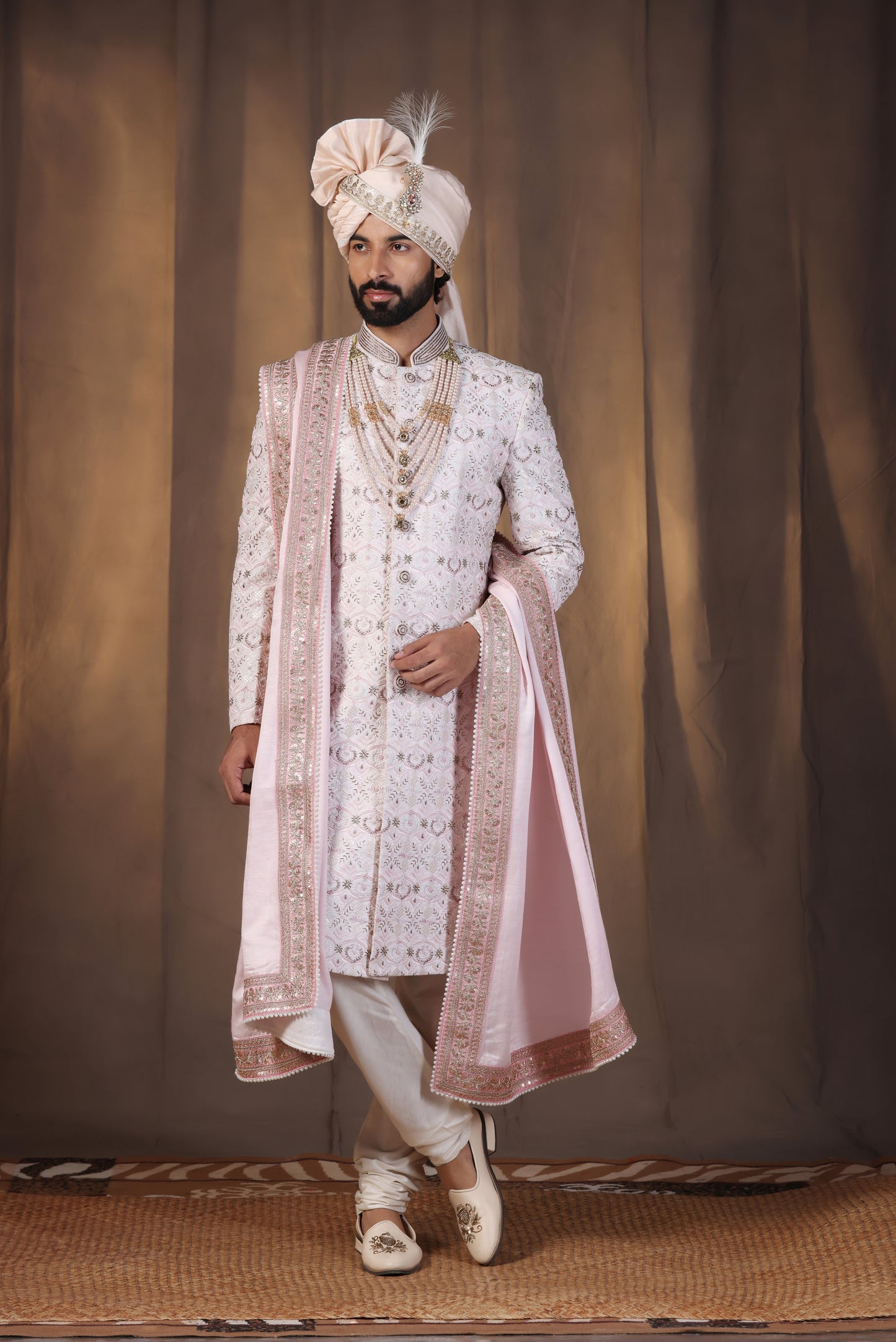 Opaline Pink Sherwani