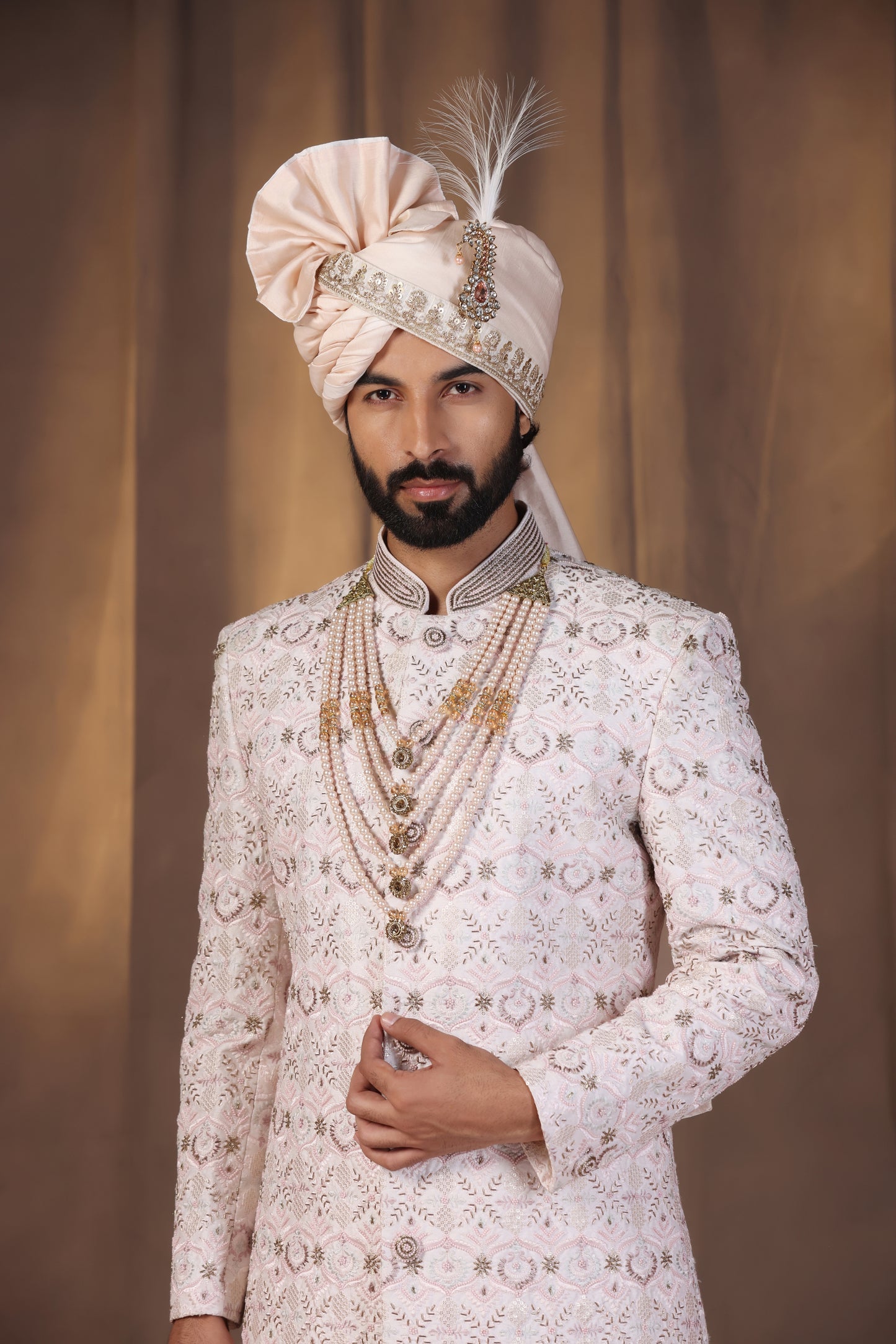 Opaline Pink Sherwani