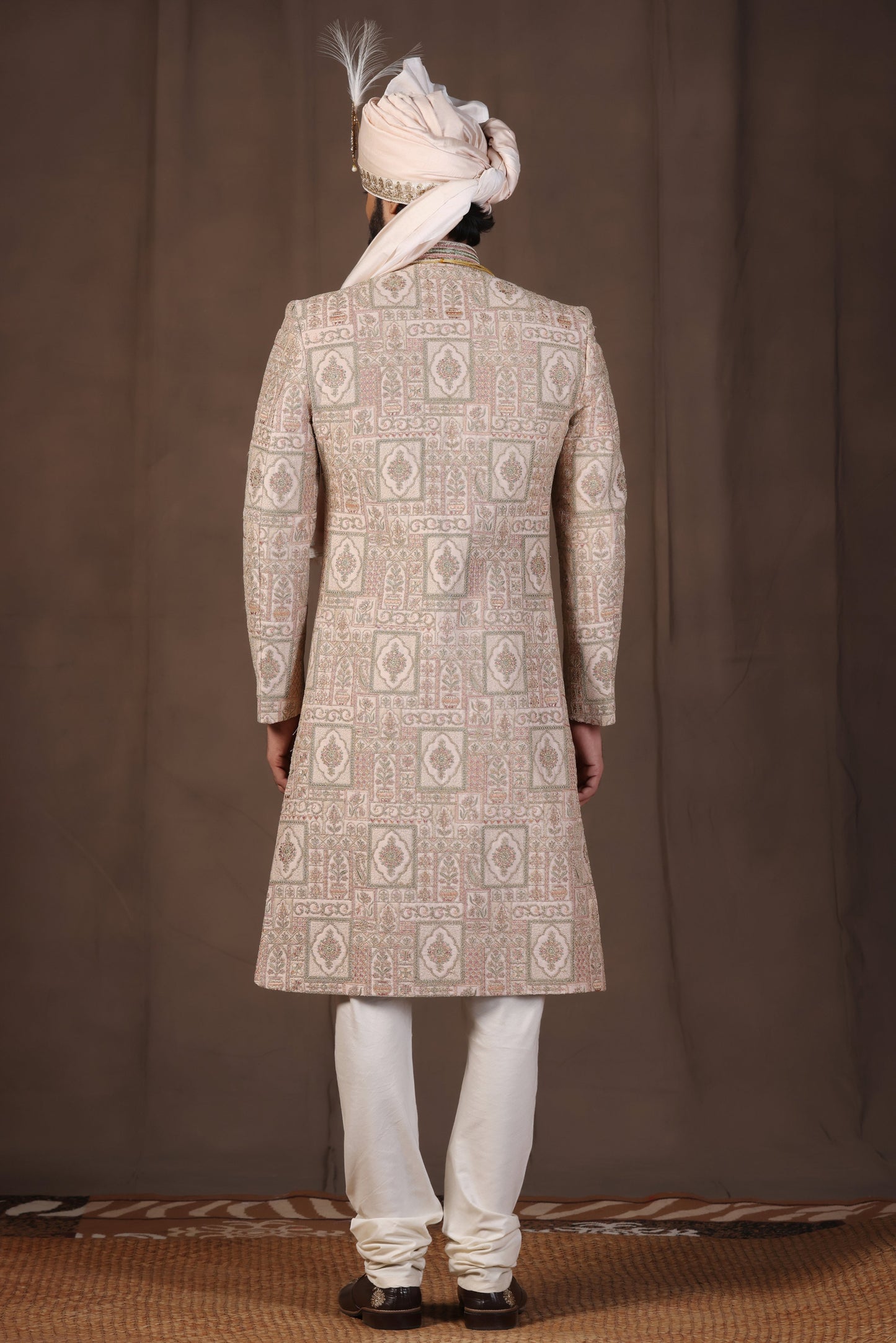 Intricate Rose Gold Sherwani