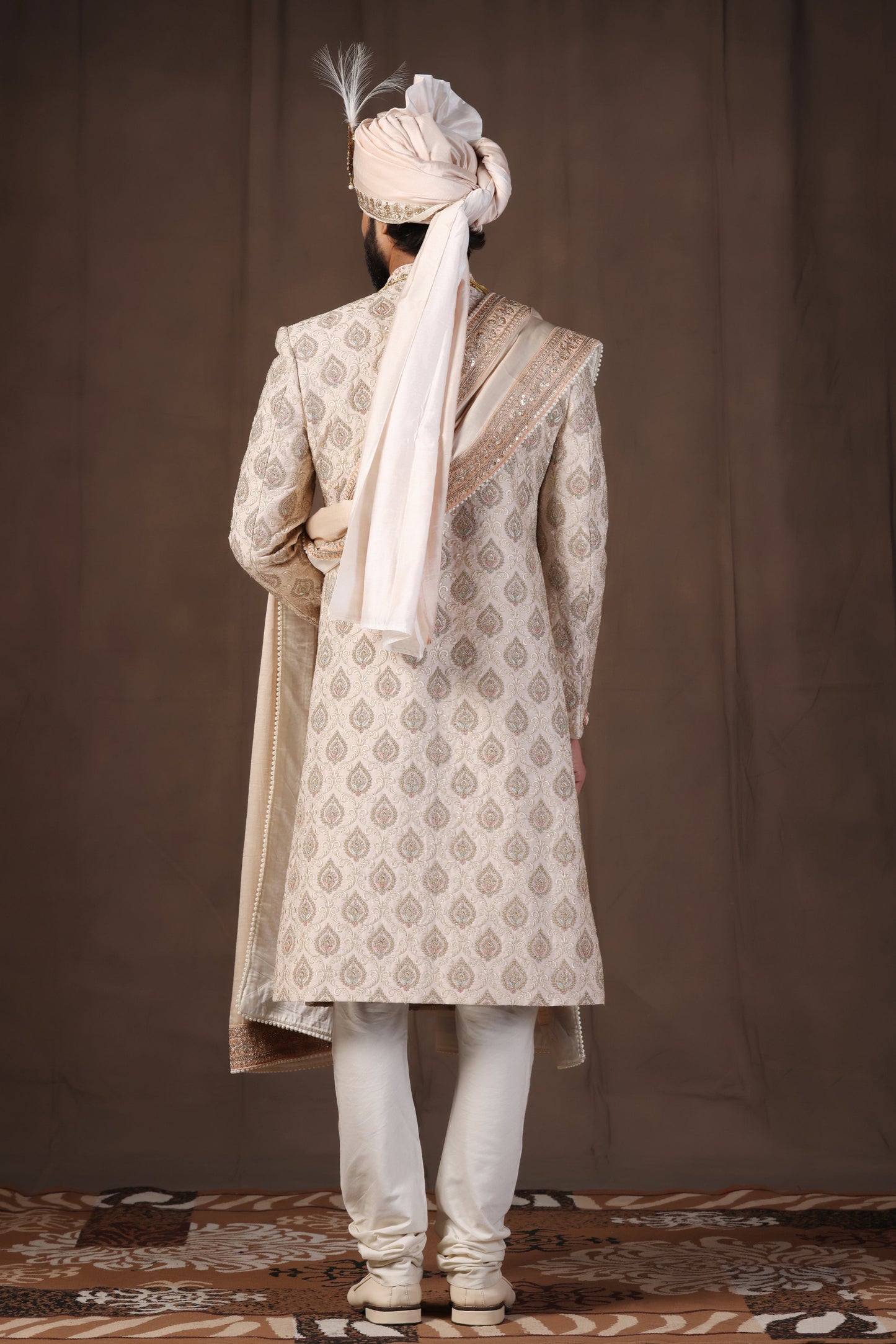 Aspen Cream Sherwani
