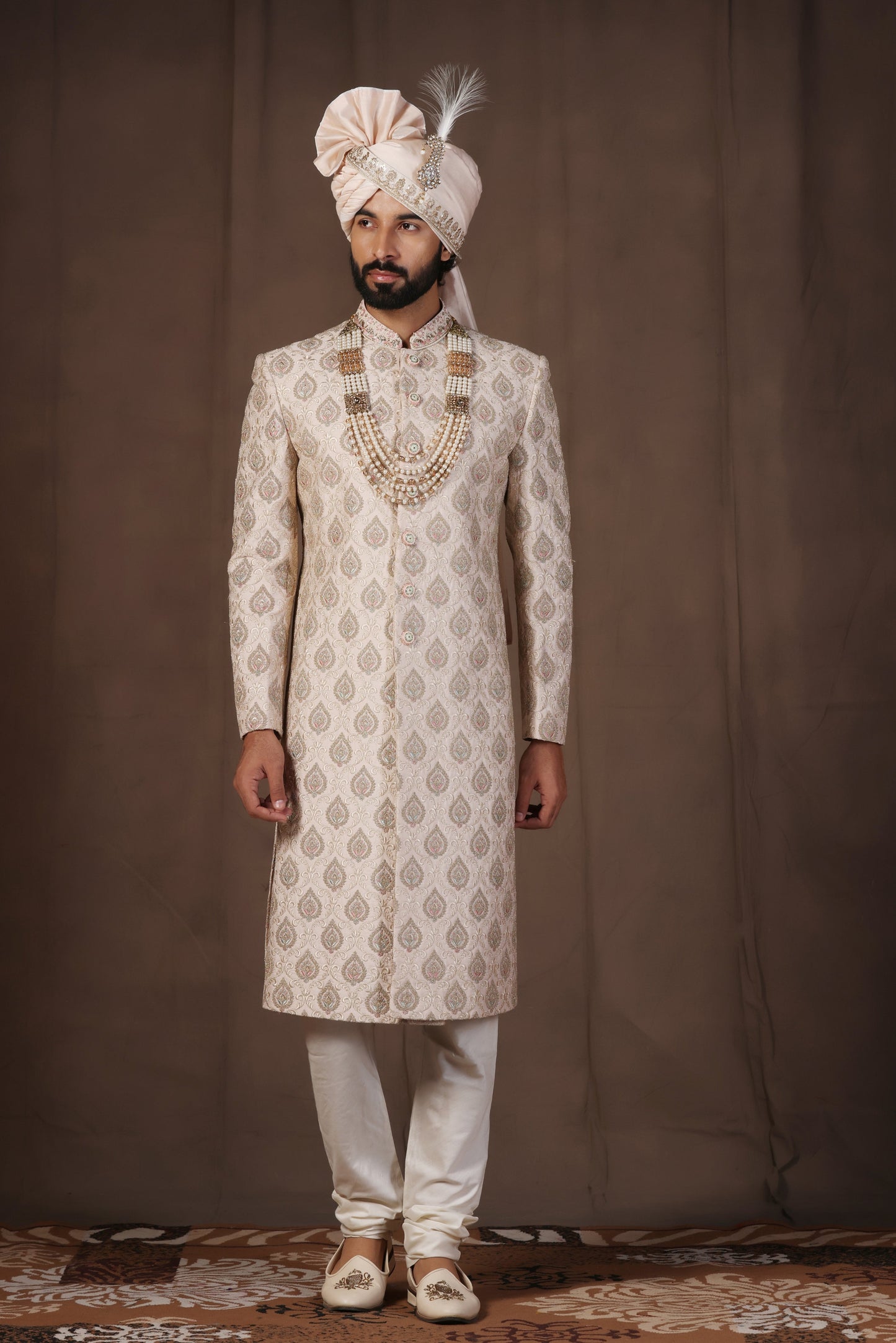 Aspen Cream Sherwani