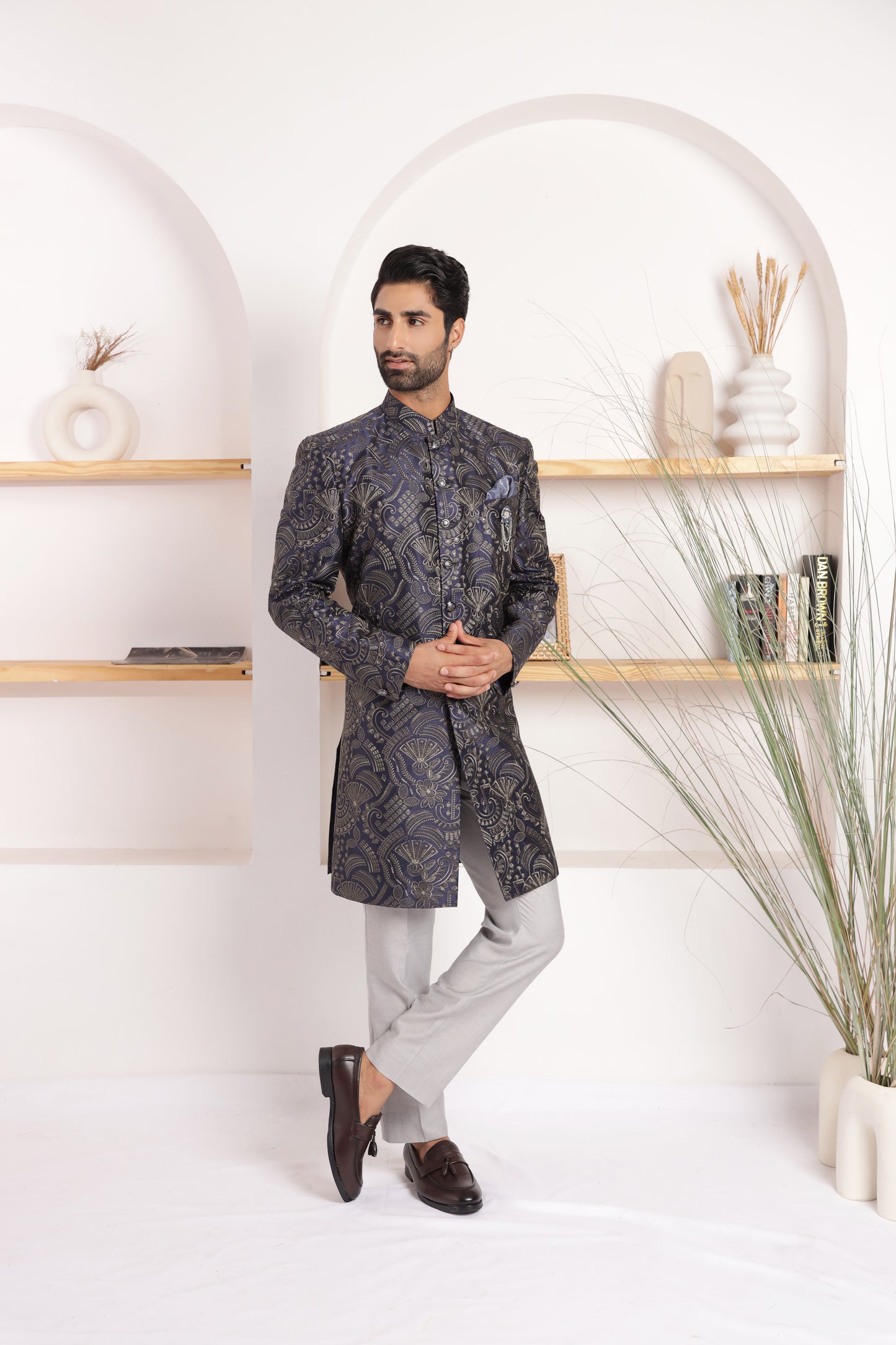 Bohemian Blue Indo Western