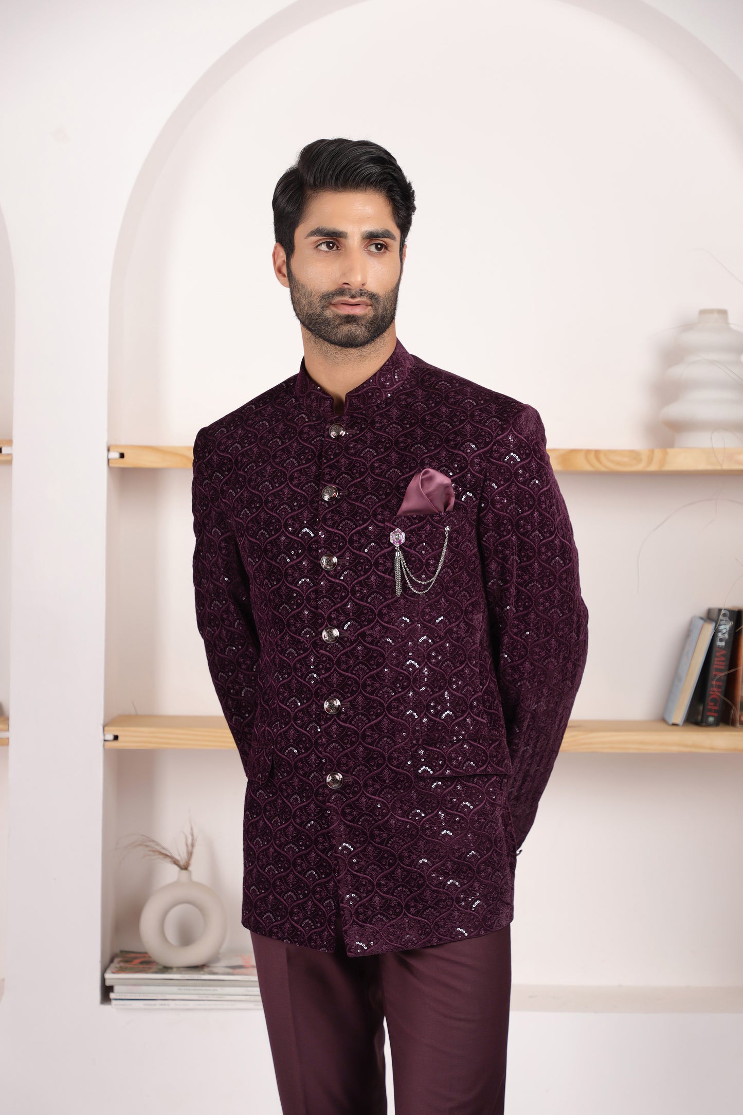 jodhpuri bandhgala suit for men