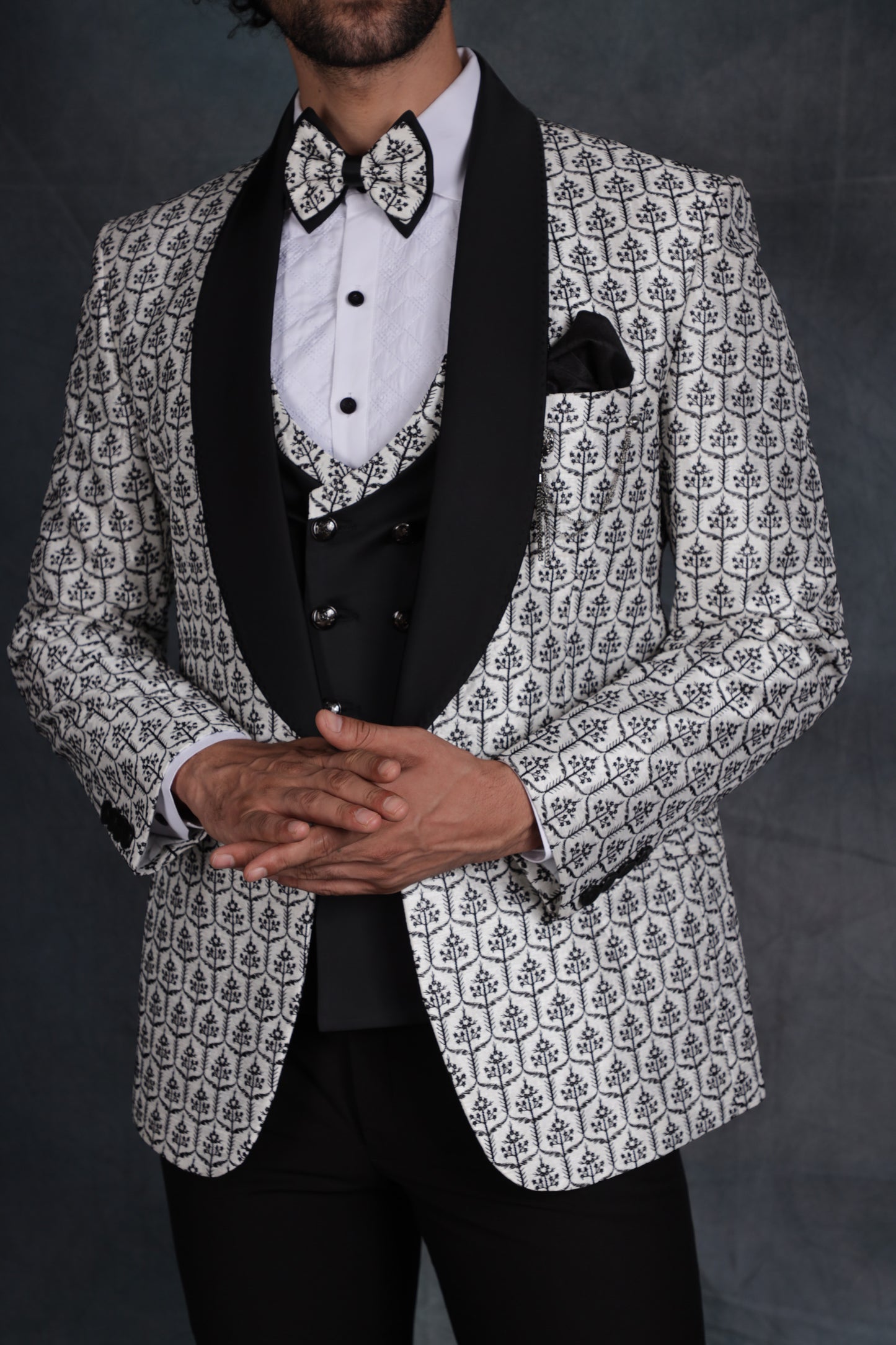 Monochromatic Tuxedo Suit