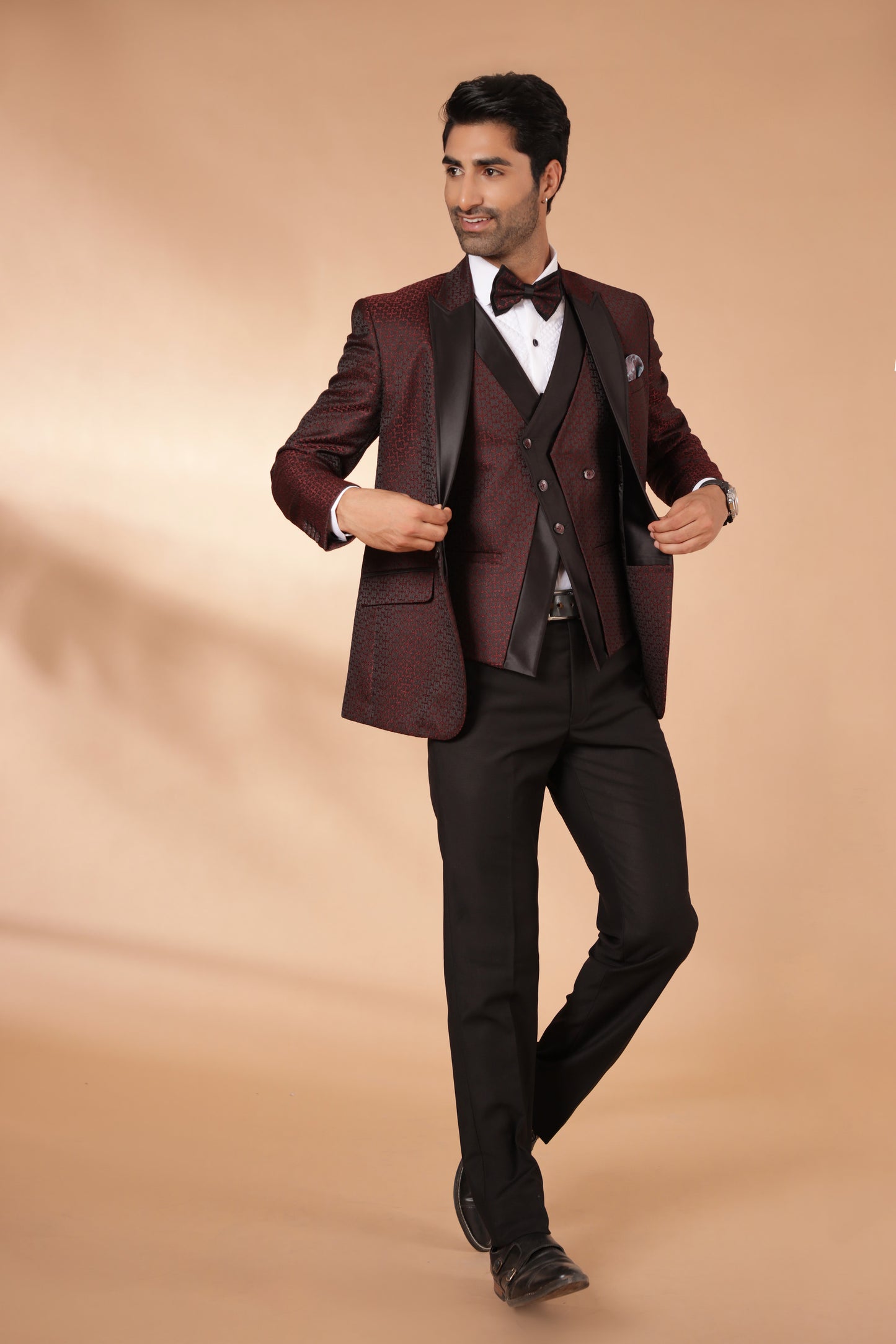 Rosewood Red Tuxedo Suit