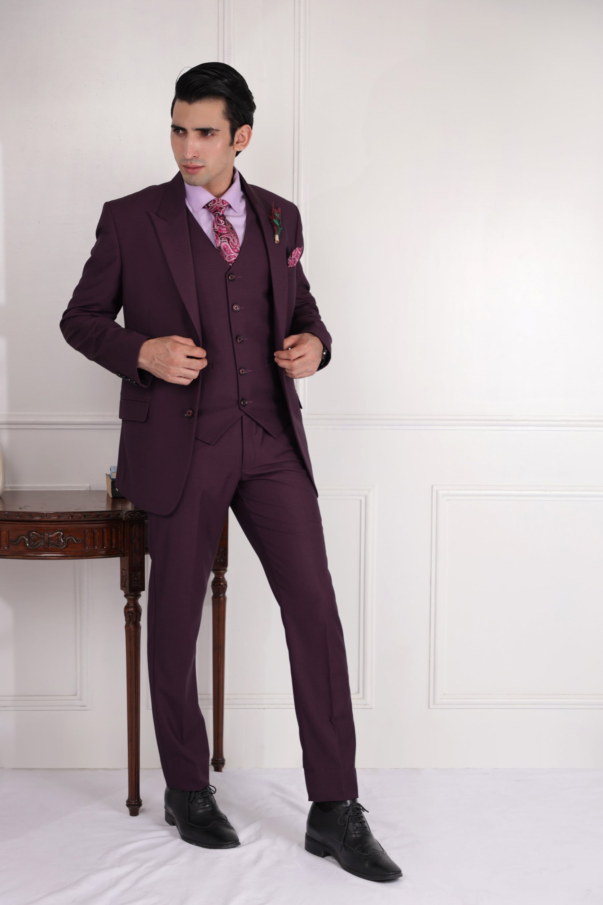 zoop men 3 piece suit formal